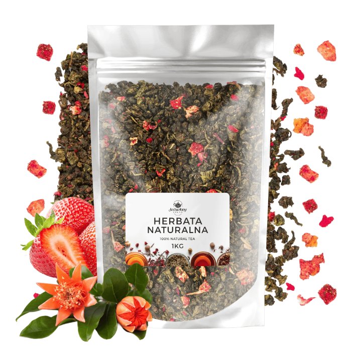 Herbata liściasta Truskawkowy ulung tea 1kg WYSOKA JAKOŚĆ truskawka lio