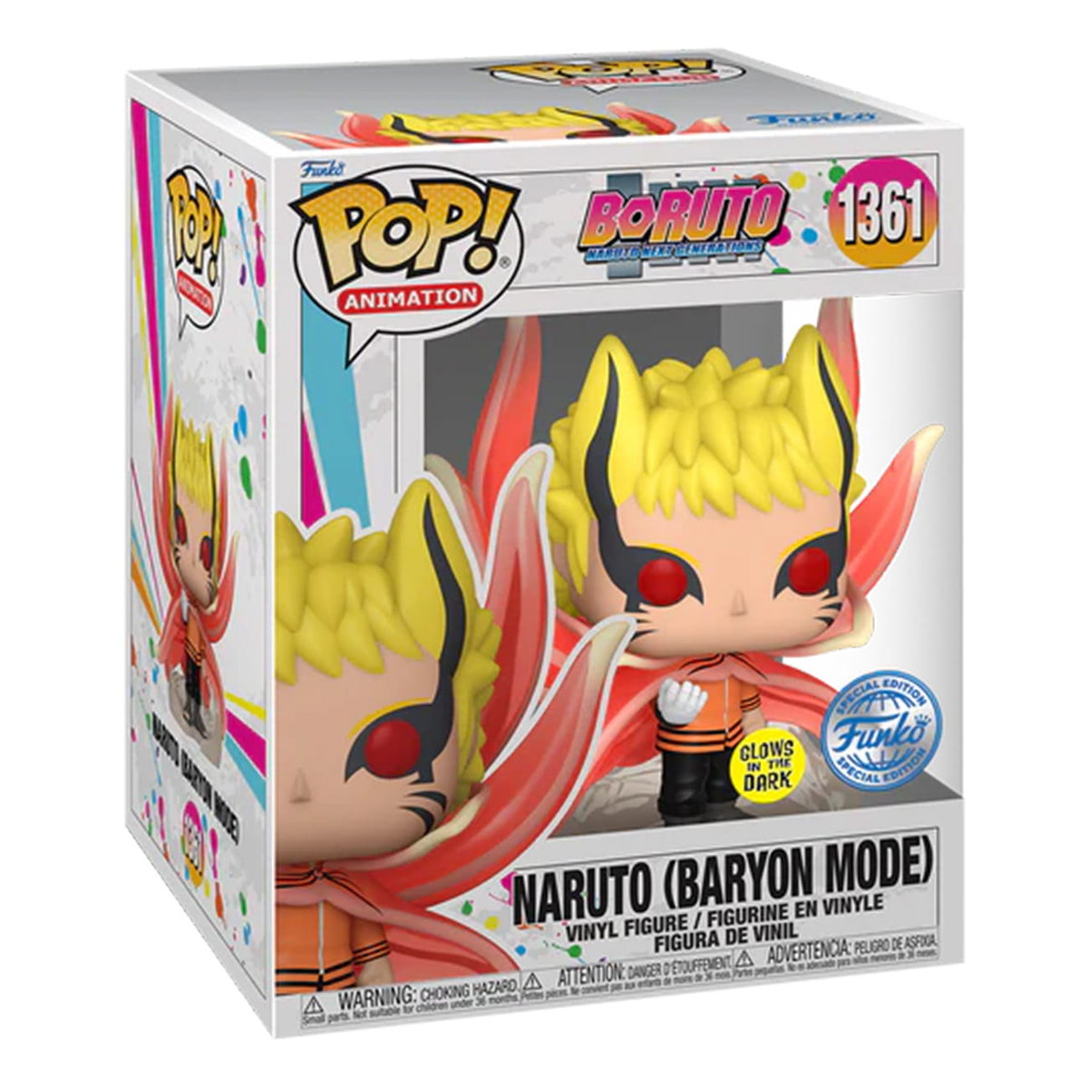 Funko POP! - Naruto Baryon Mode 1361 (GITD) - NARUTO