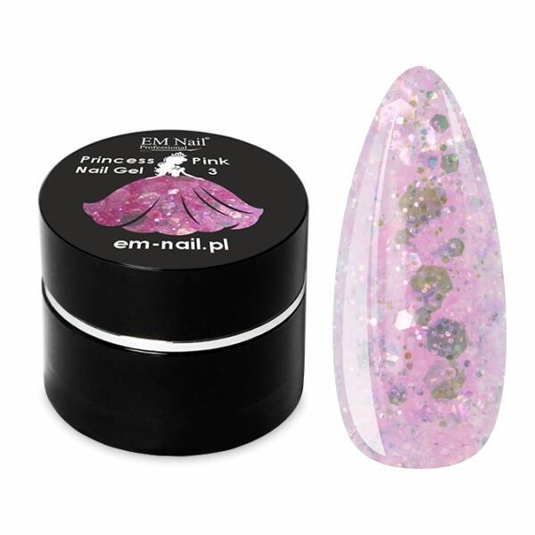 Żel do zdobień EM Nail Princess Blue Nail Gel Nr 3
