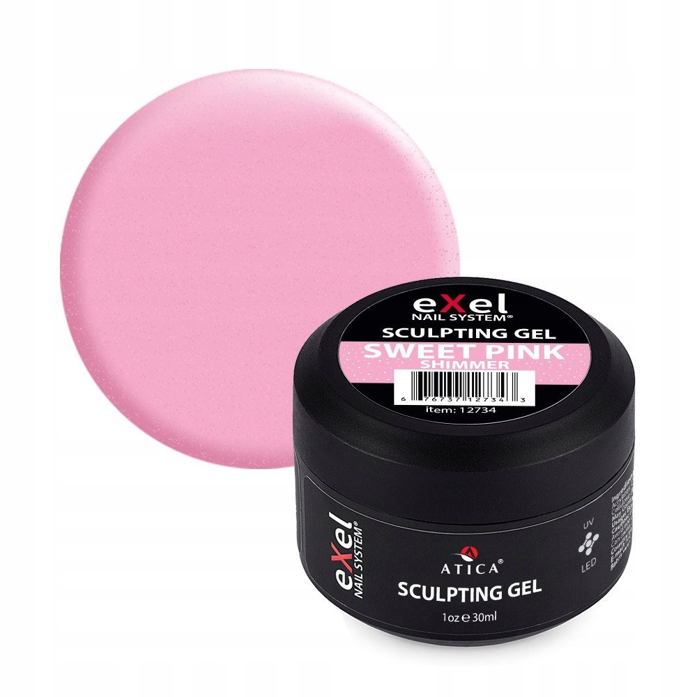 ATICA Żel Budujący eXel Sweet Pink Shimmer 30 ml