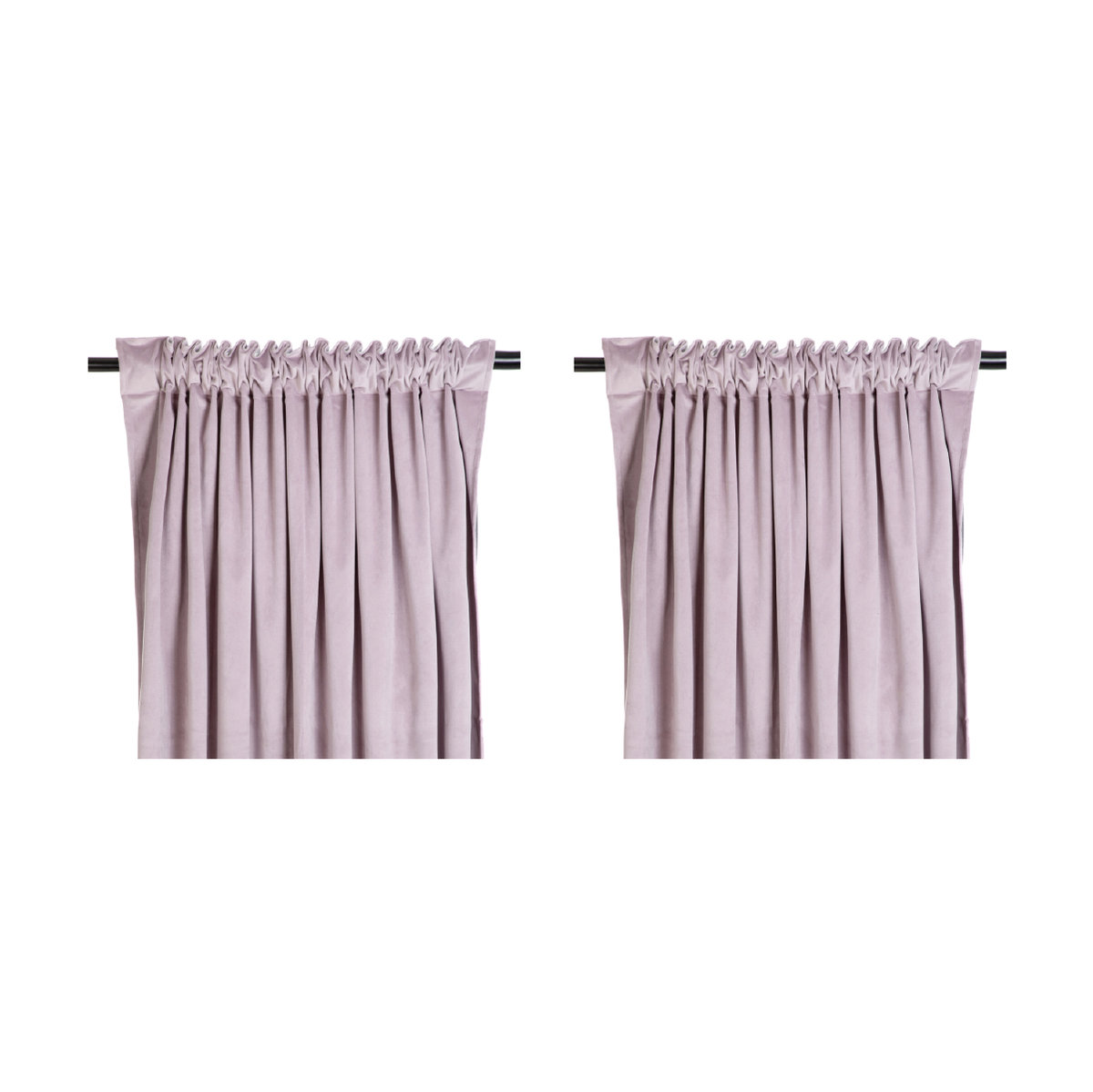 HOMLA Zestaw 2x Zasłona B2 ZIENNA WELWETOWA PUDROWA ZACIEMNIAJĄCA ESSENTIALS 140x250 cm