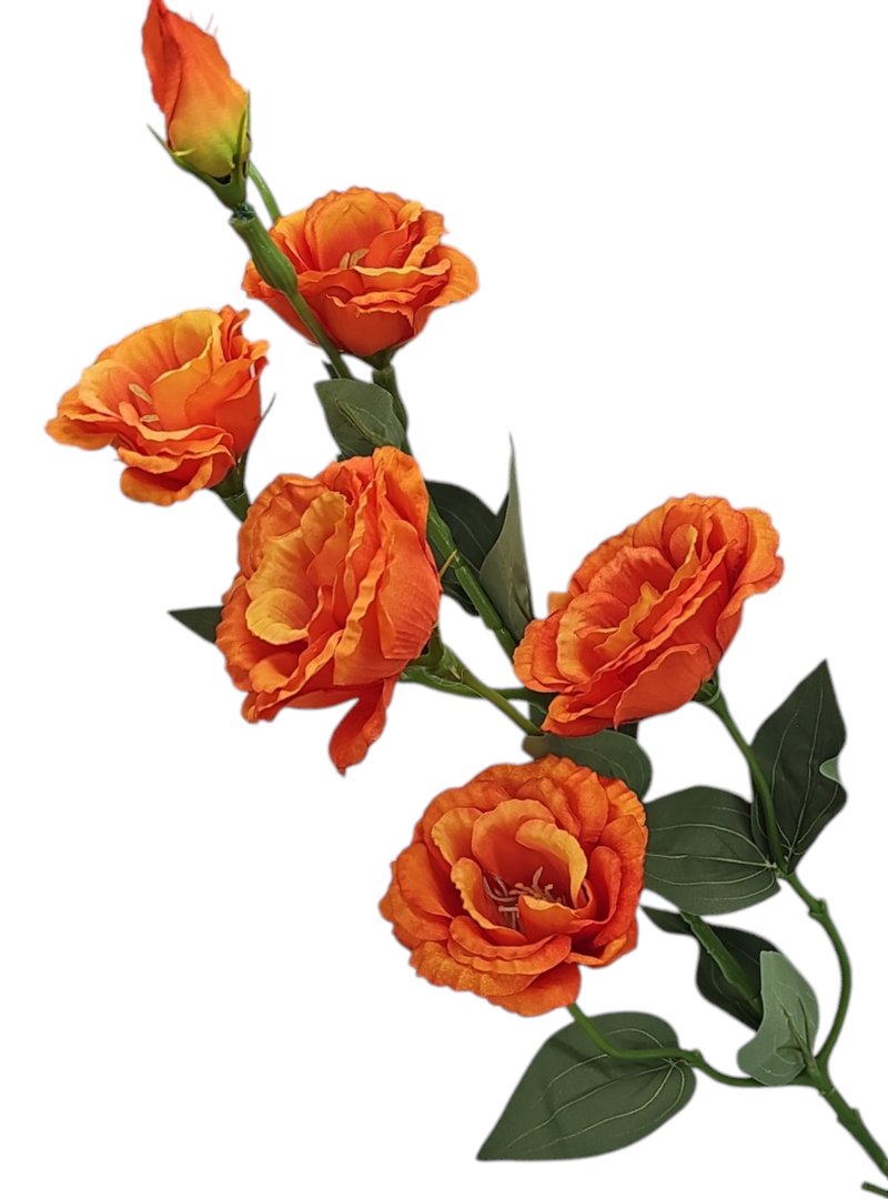 Sztuczne kwiaty eustoma duża gałązka do bukietu 85 cm VIP6433-JG014
