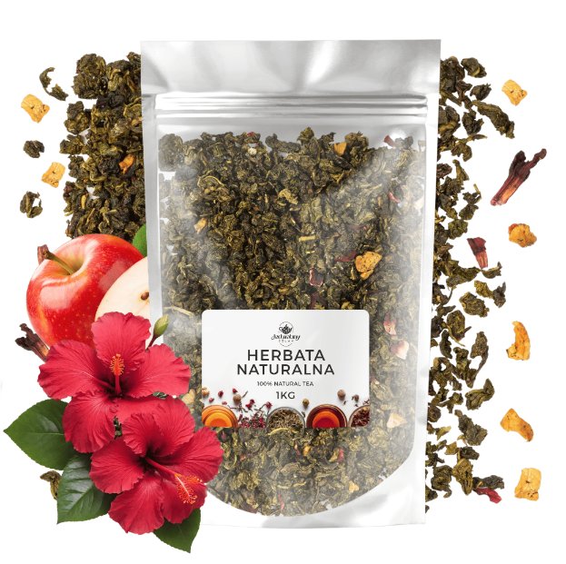 Herbata Oolong Jabłkowy 1kg WYSOKA JAKOŚĆ herbata liściasta premium