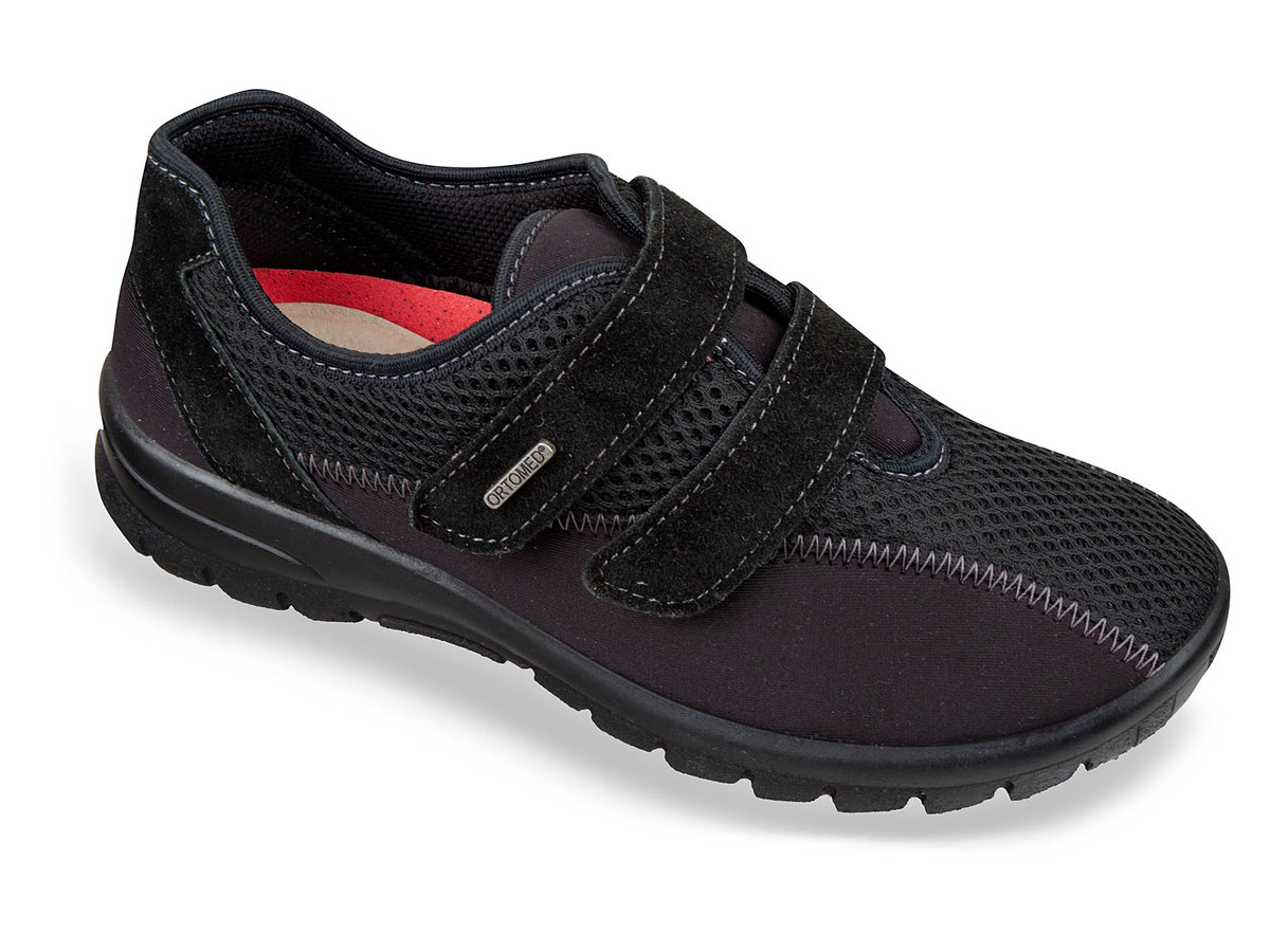 Buty damskie sportowe ortopedyczne na haluksy elastyczne OrtoMed 4009-42