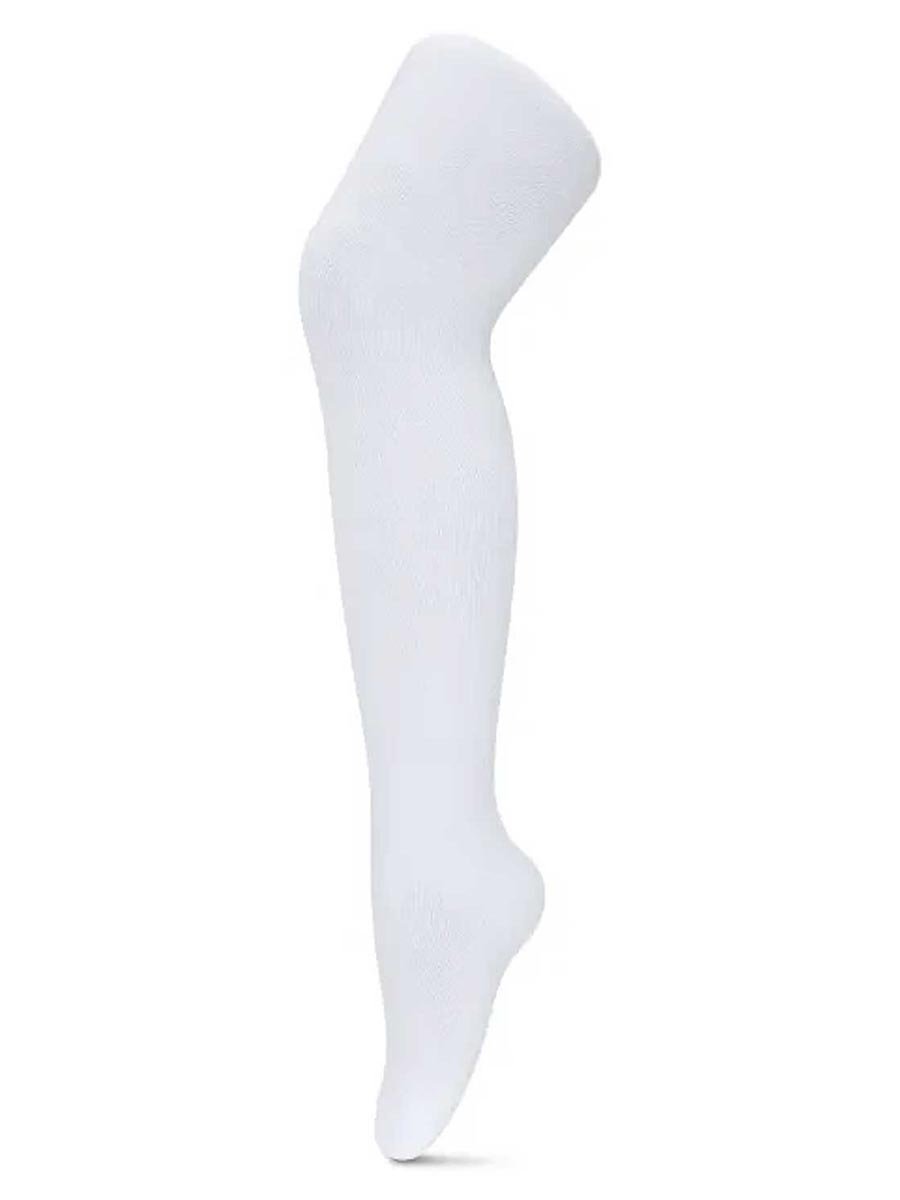 Dziewczęce rajstopy z organicznej bawełny biały Be Snazzy r.116/122