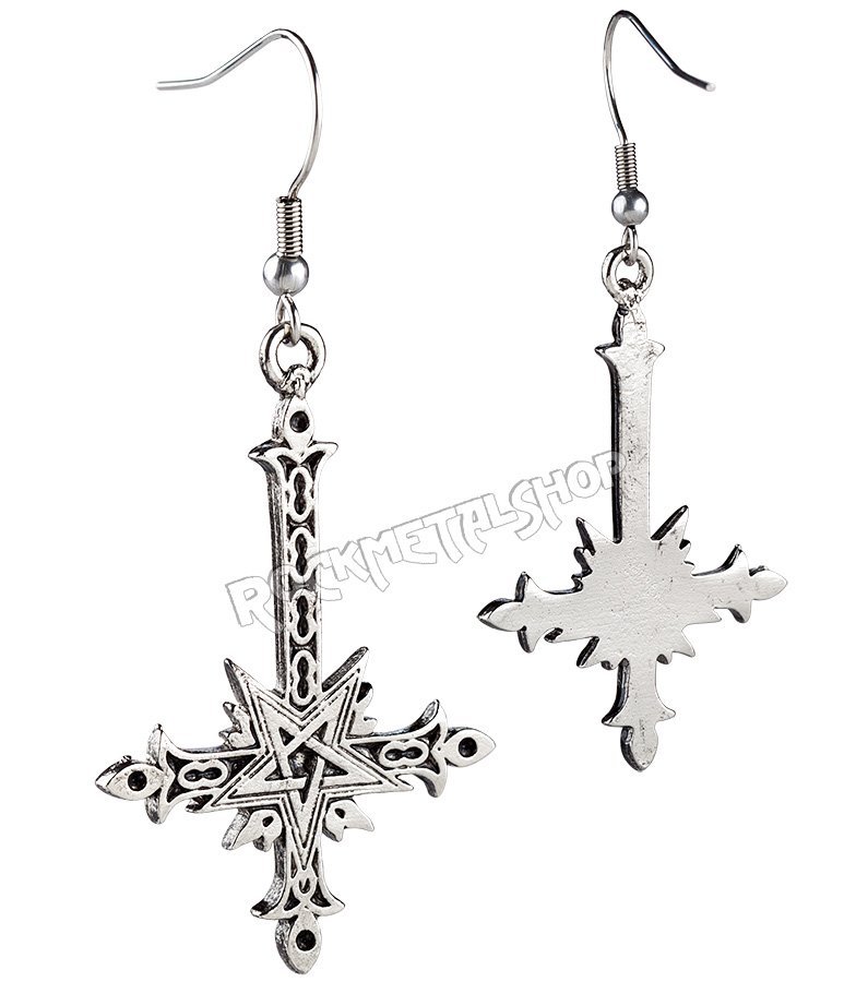 kolczyki ODWRÓCONY KRZYŻ