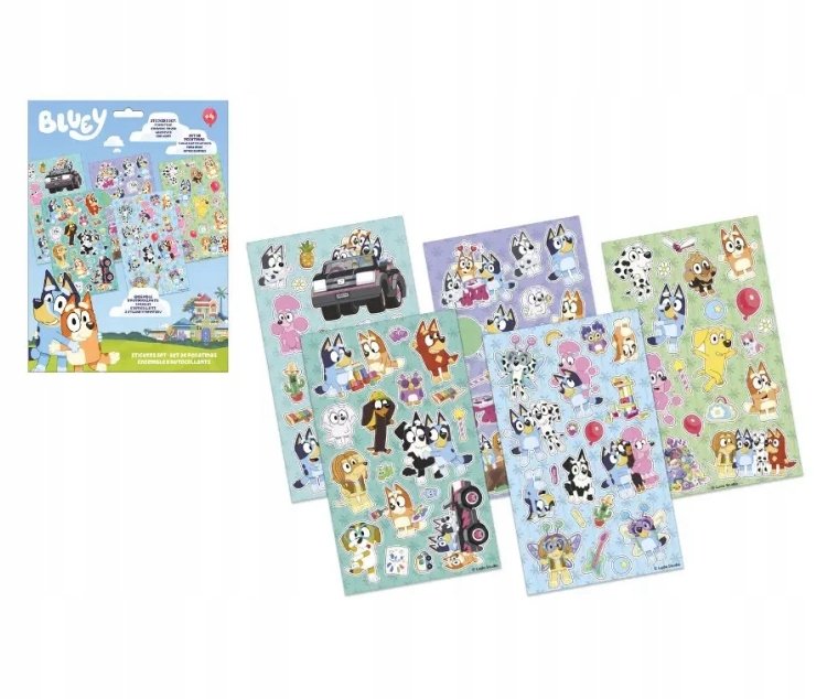 Naklejki klasyczne / Bluey / Bingo / Kids Licensing / 94 szt.