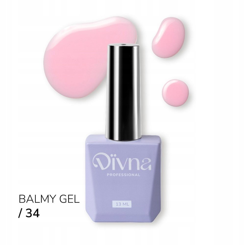 DIVNA Balmy Gel 34 żel w butelce o konsystencji bazy 13 ml do paznokci
