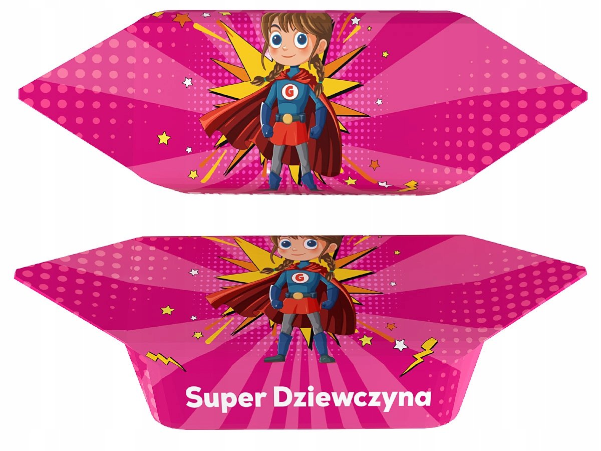 Krówki ciągutki Super Dziewczyna, Prezent na Dzień Kobiet/Dziecka 1kg
