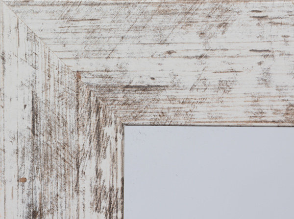 Lustro Profilmat w ramie SHABBY BIAŁY 100x80 PREMIUM
