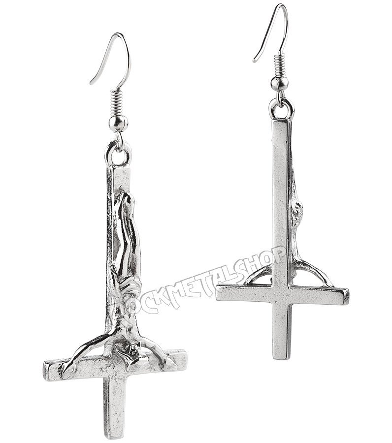 kolczyki ODWRÓCONY KRZYŻ