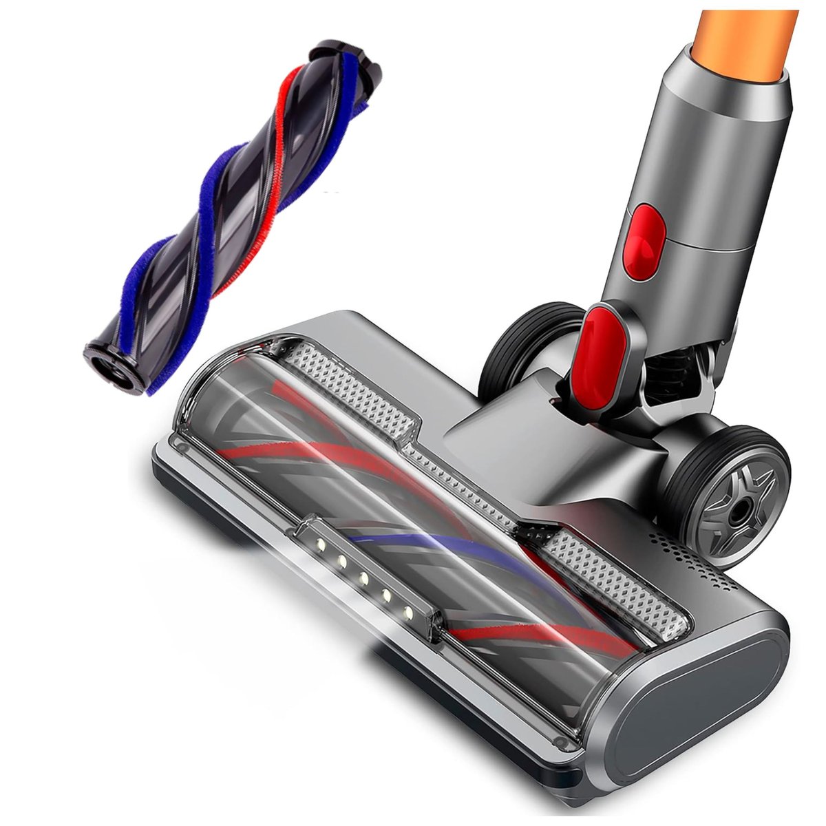 Elektryczna Turboszczotka z LED Kompatybilna Do Dyson V7 V8 V10 V11 V15