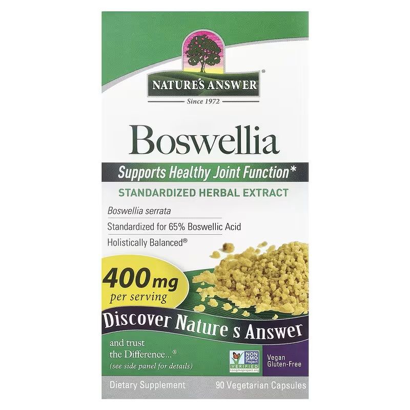 Natures Answer Boswellia - Kadzidłowiec indyjski Suplement diety 90 kaps. - witaminy i minerały