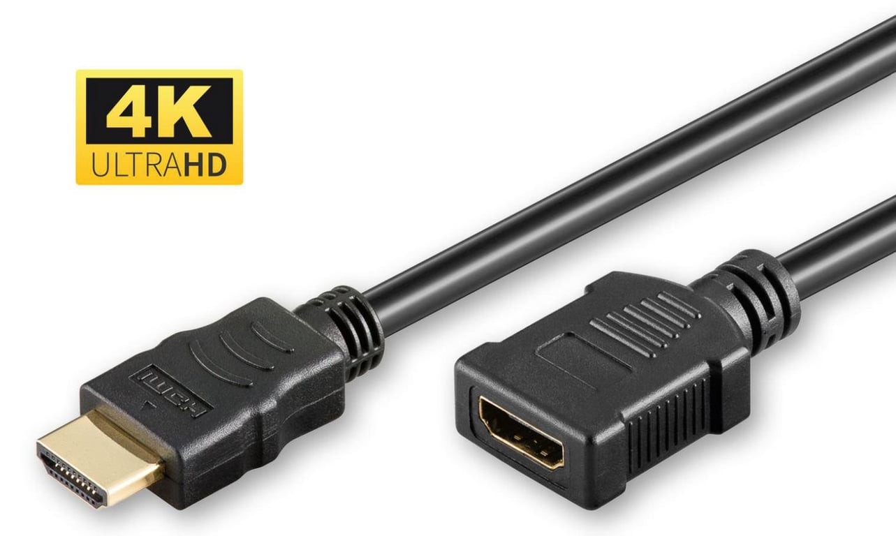 Microconnect HDM191905FV2.0 kabel HDMI 0,5 m HDMI Typu A (Standard) Czarny