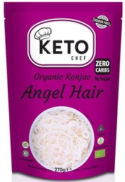 MAKARON (KONJAC) ANGEL HAIR BEZGLUTENOWY BIO 270 g (200 g) - KETO CHEF (BETTER THAN FOODS)