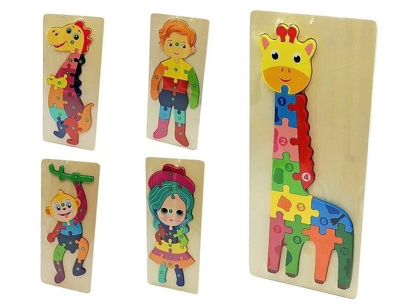 Puzzle Układanka drewniana Mix Adar - puzzle