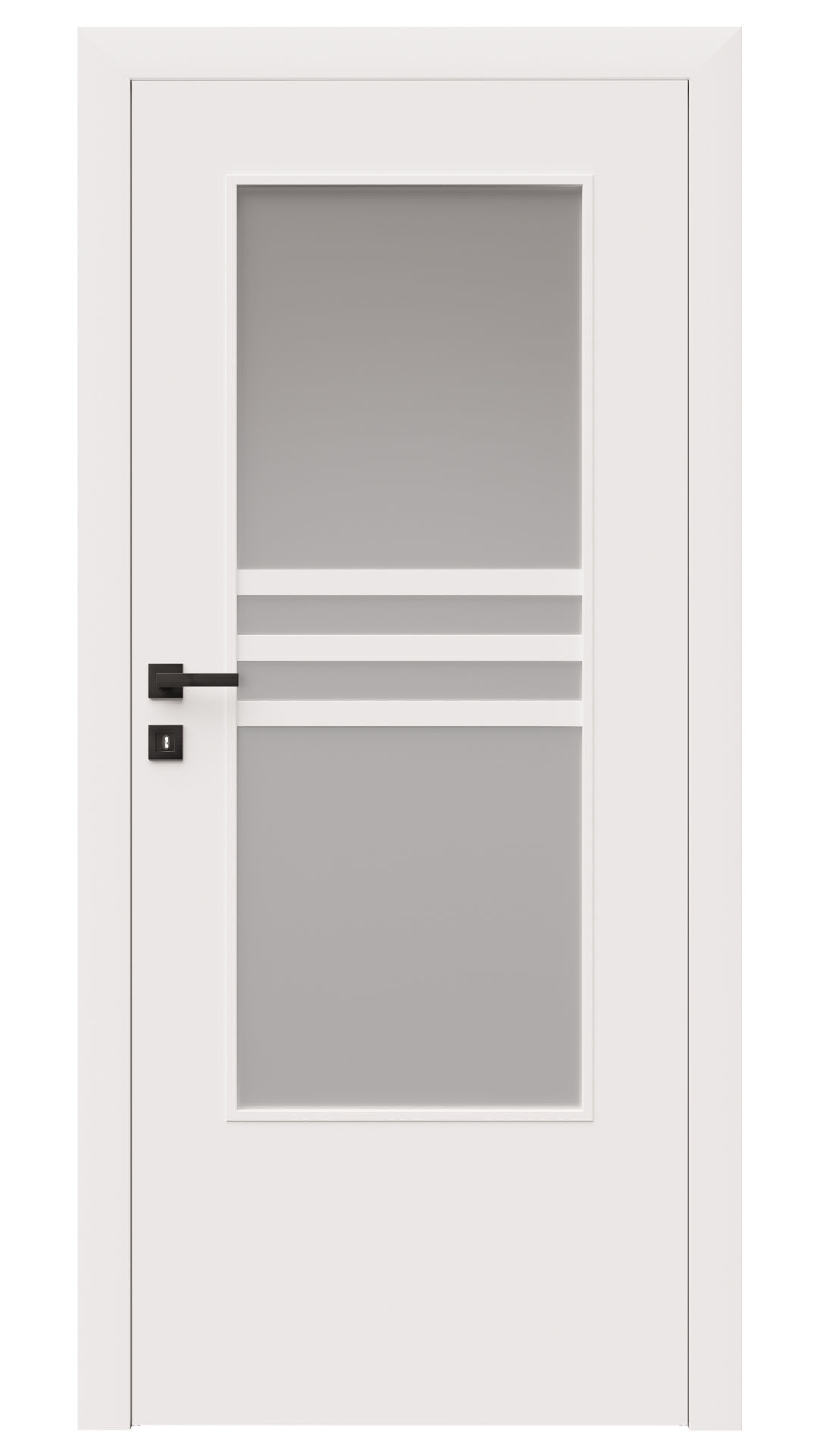 Dre Drzwi Wewnętrzne Z Szybą Arte 10 Okleina Biała Mat