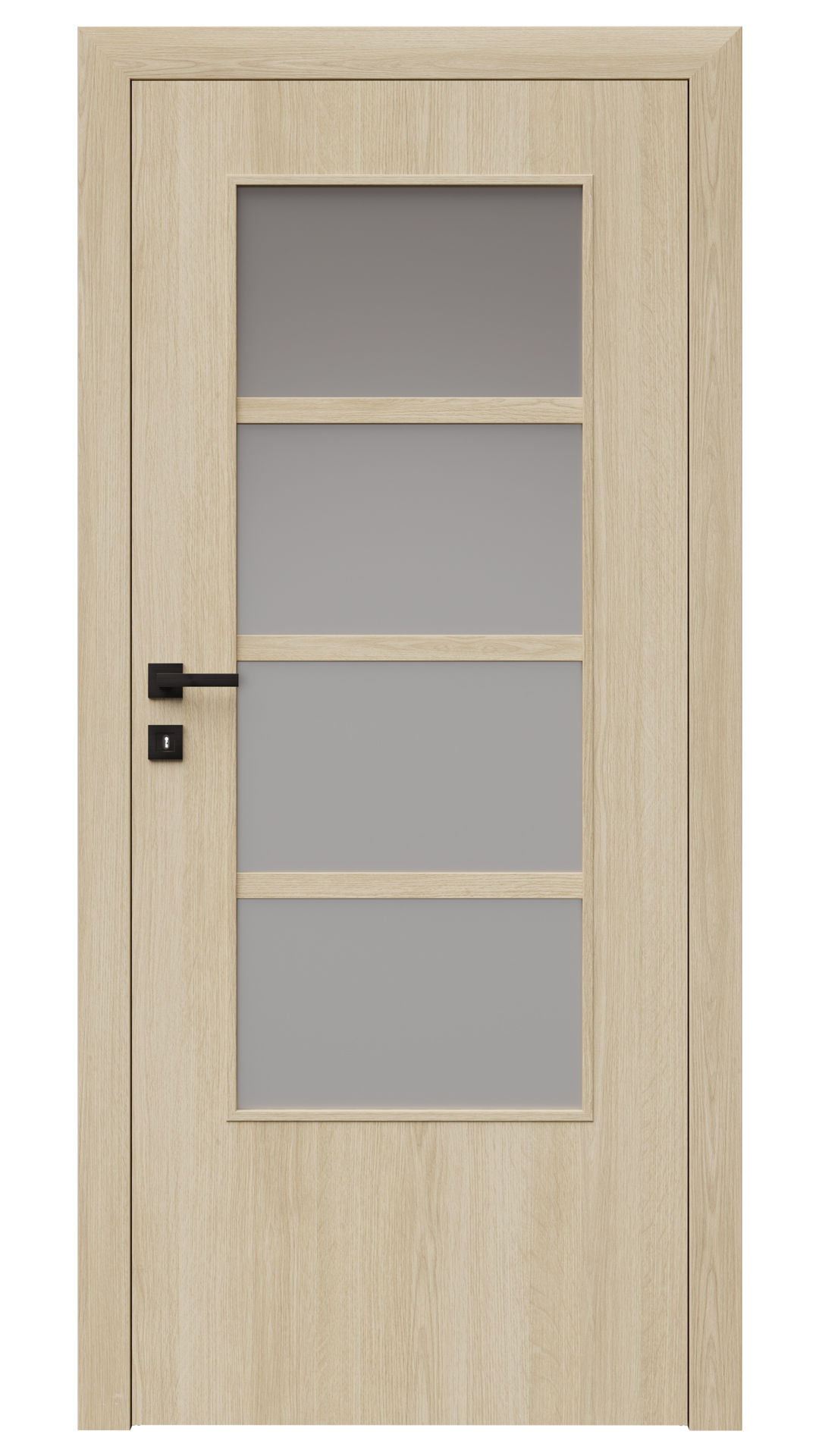 Dre Drzwi Wewnętrzne Z Szybą Arte 20 Okleina Dąb Piaskowy