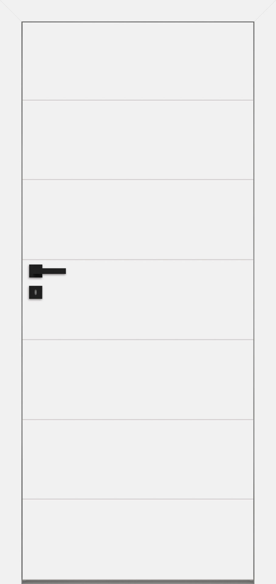 Dre Drzwi Wewnętrzne Pełne Finea B 10 Okleina Biała Mat