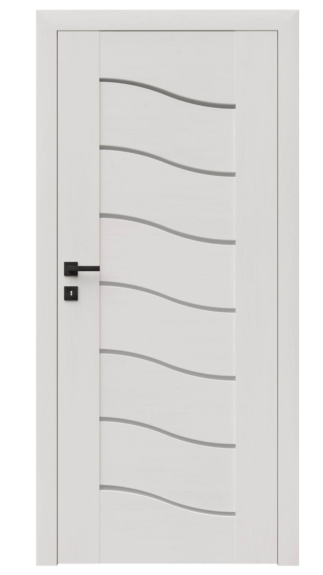 Dre Drzwi Wewnętrzne Z Szybą Triesta 0 Okleina Biała Mat