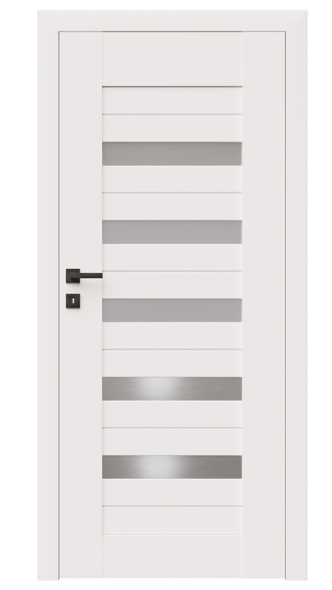 Dre Drzwi Wewnętrzne Z Szybą Fosca 1 Okleina Biała Mat