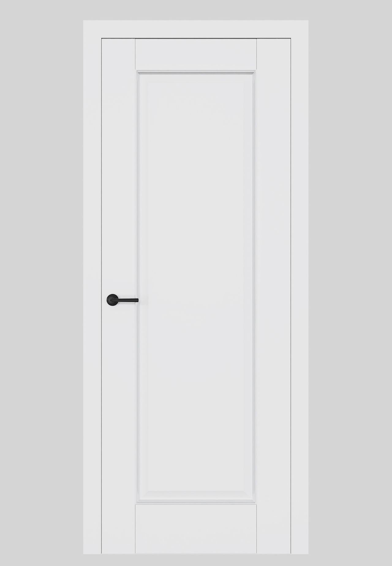 Dre Drzwi Wewnętrzne Bezprzylgowe Pełne Hampton 1 Biały Mat