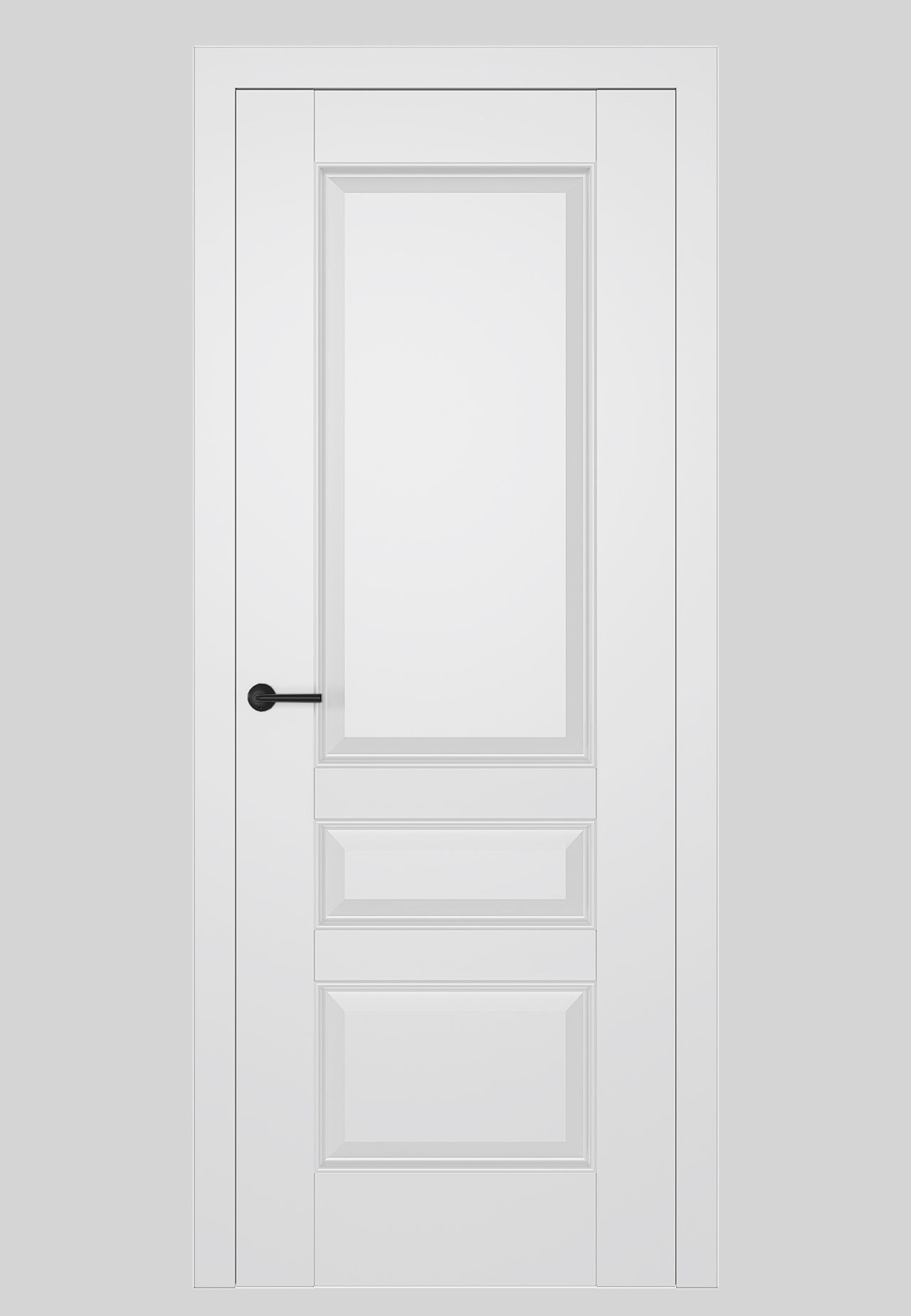 Dre Drzwi Wewnętrzne Bezprzylgowe Pełne Hampton 3 Biały Mat