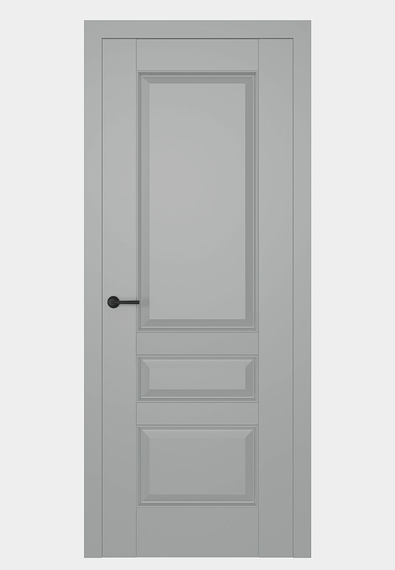 Dre Drzwi Wewnętrzne Bezprzylgowe Pełne Hampton 3 Jasna Szara Mat