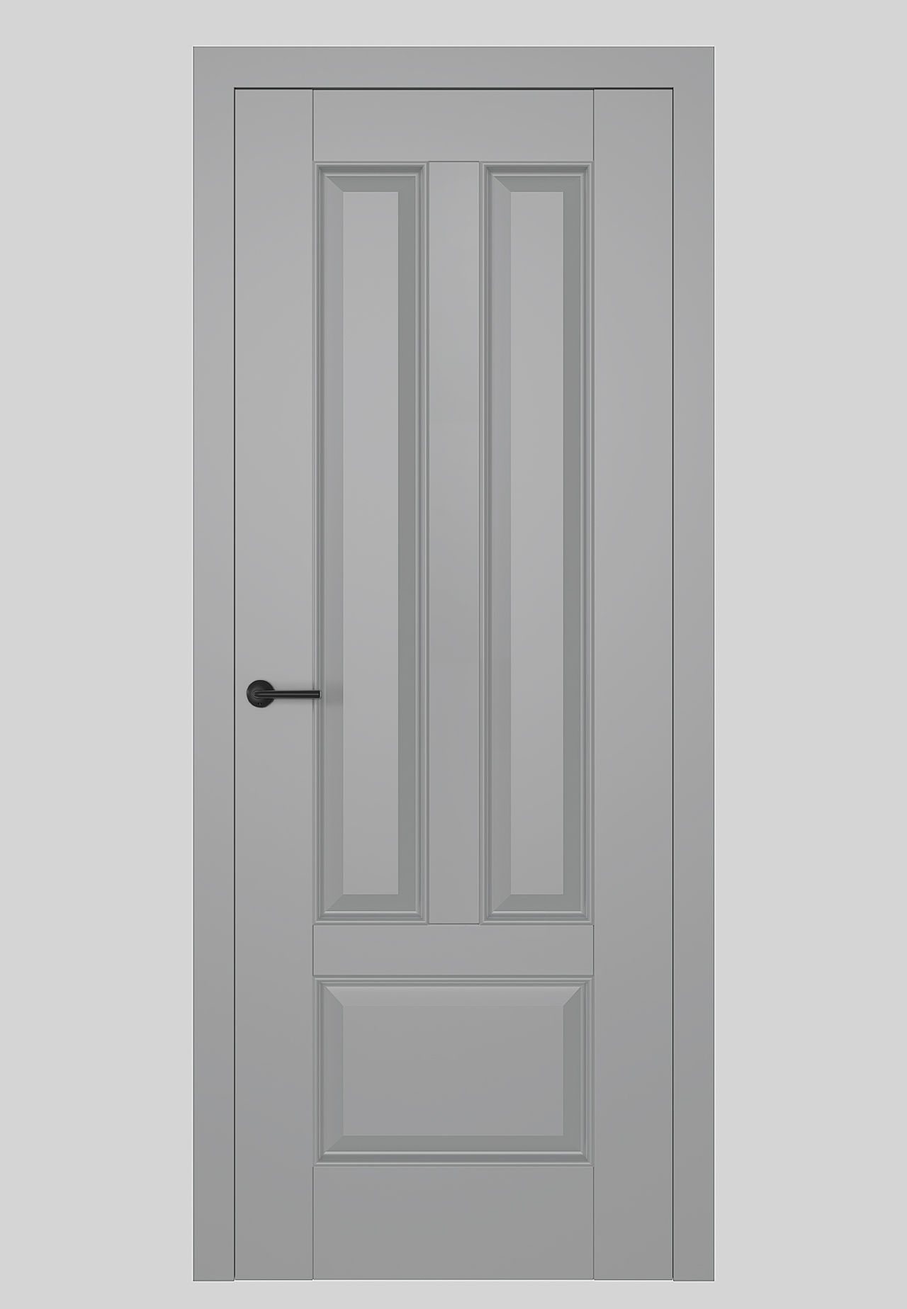 Dre Drzwi Wewnętrzne Bezprzylgowe Pełne Hampton 4 Jasna Szara Mat