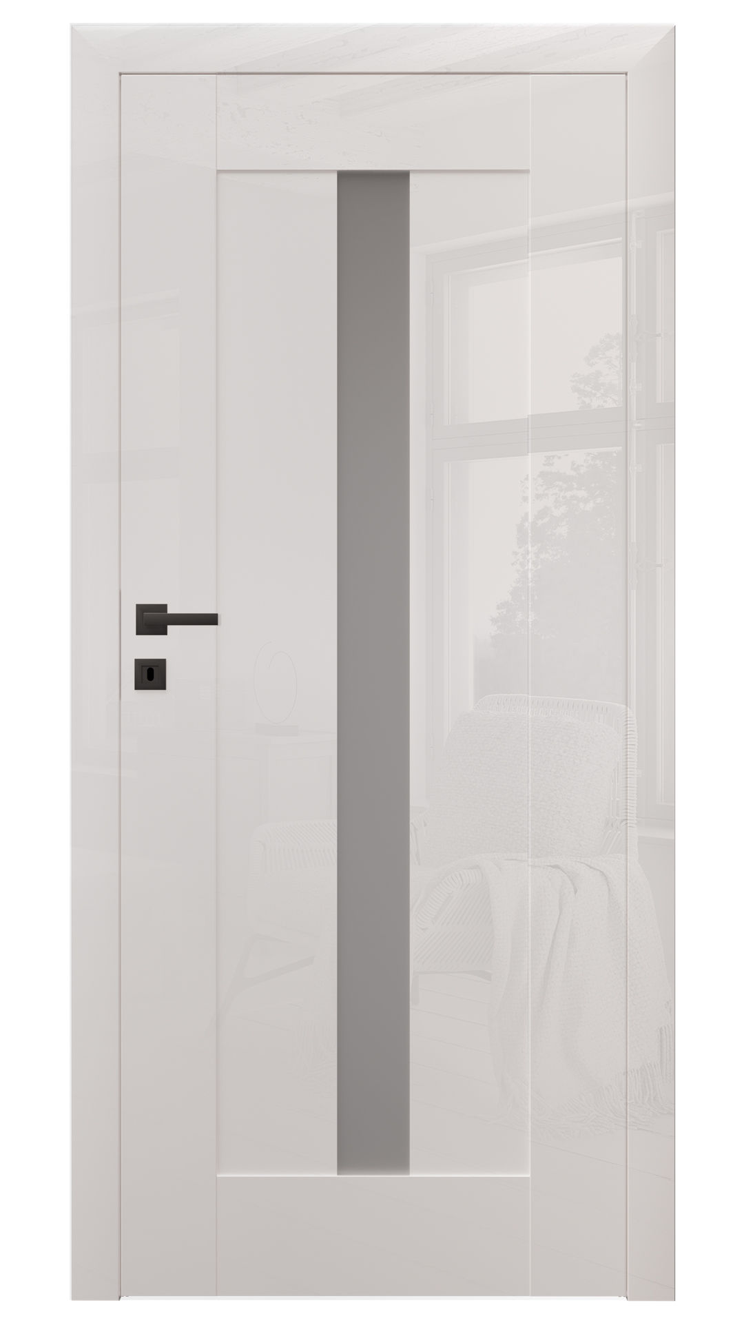 Dre Drzwi Wewnętrzne Bezprzylgowe Z Szybą Ilis 2 Laminat Bianco