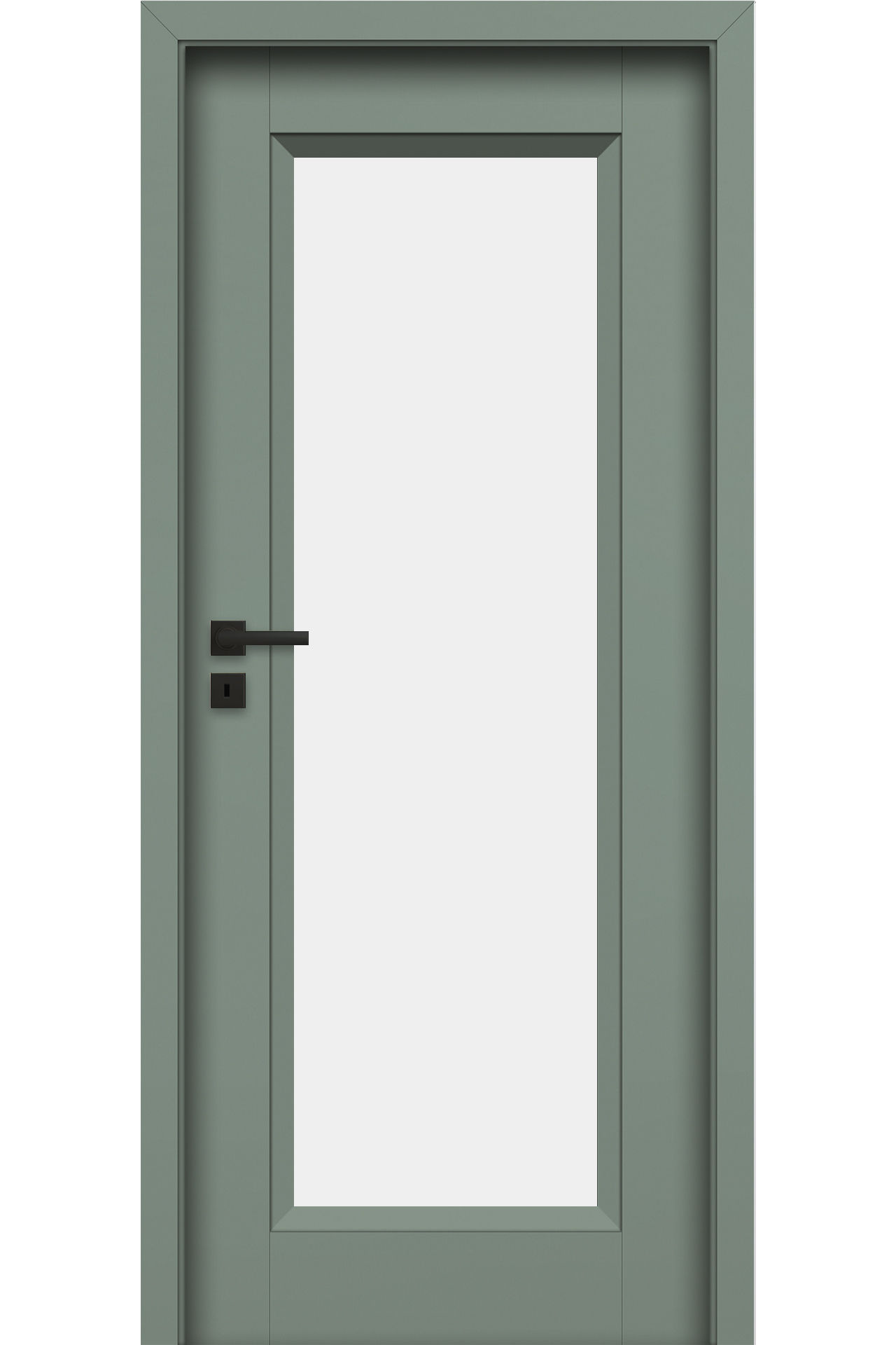 Pol-Skone Dzwi Wewnętrzne Z Szybą Veri W01 651 Verde