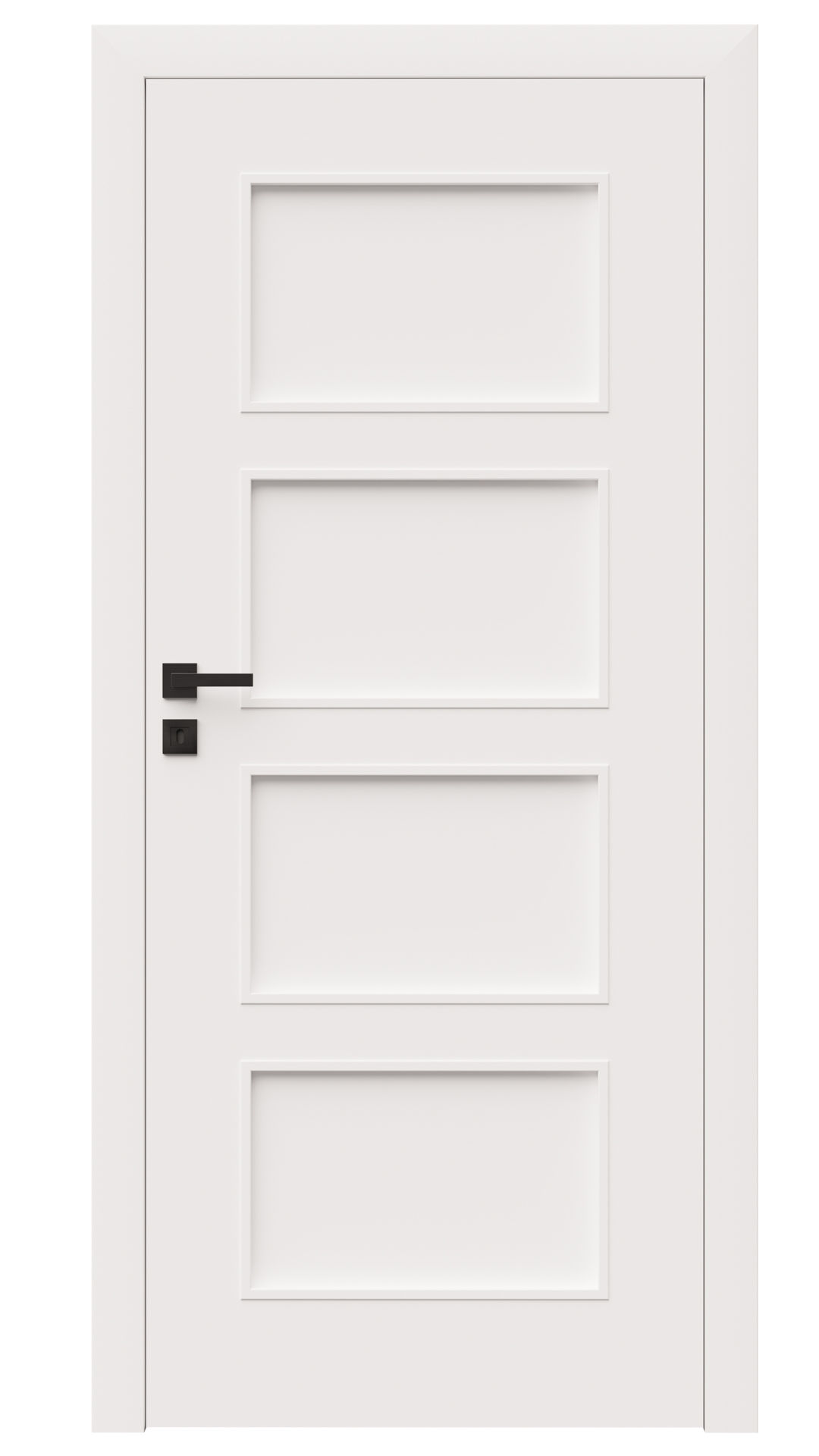 Dre Drzwi Wewnętrzne Pełne Modern 10 Okleina Biała Mat