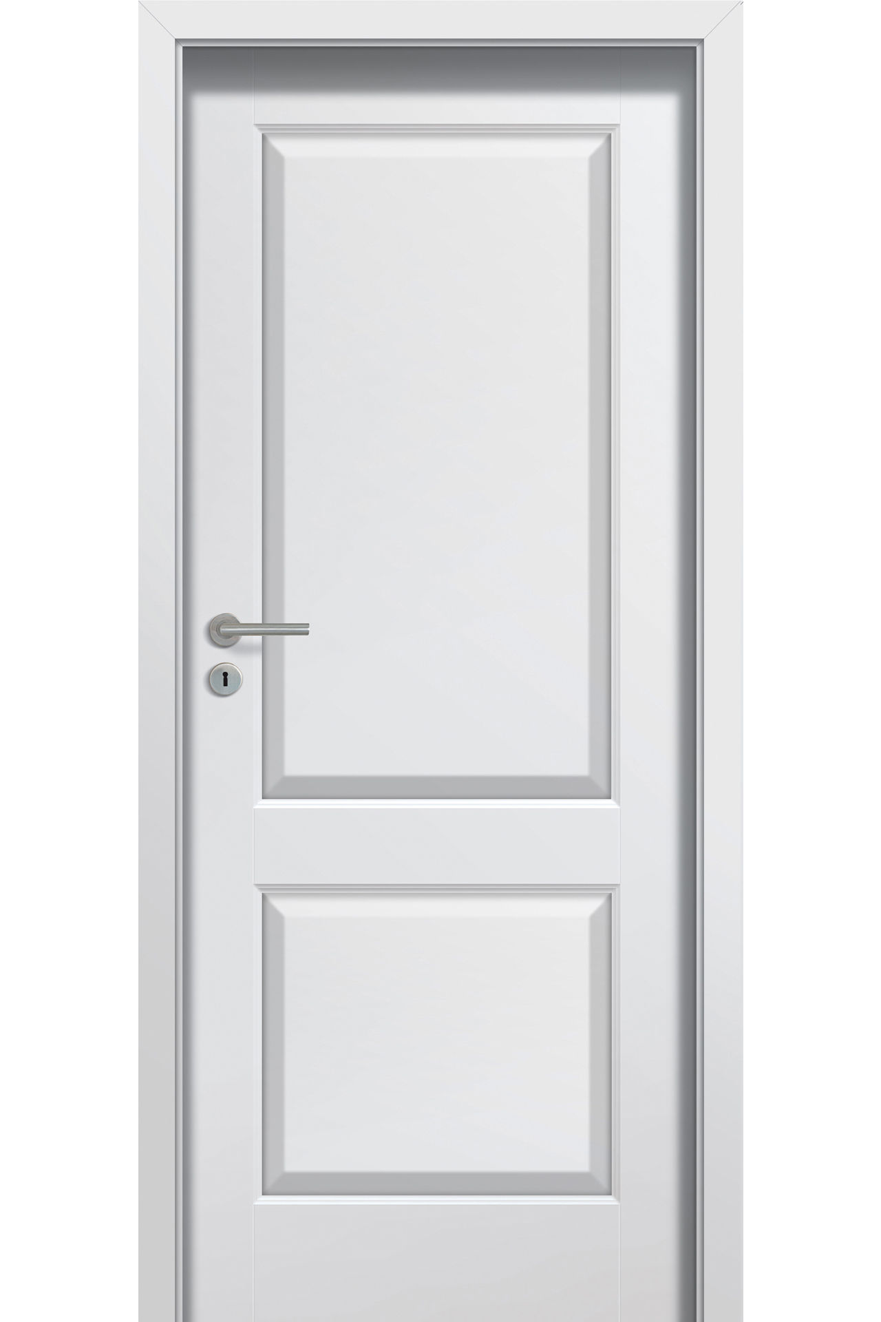 Pol-Skone Dzwi Wewnętrzne Pełne Kingstone V02 Fornirowane Biały