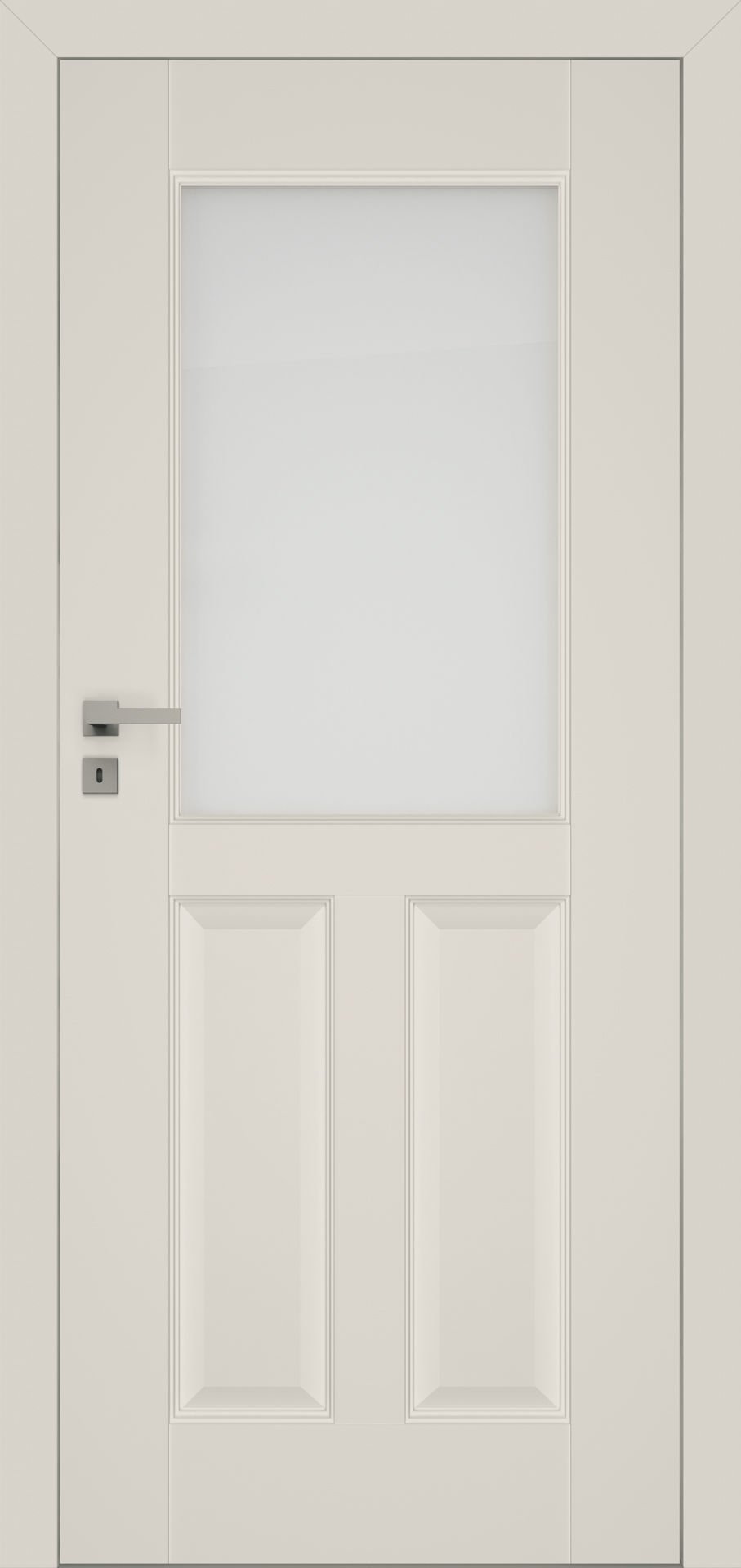 Dre Drzwi Wewnętrzne Z Szybą Nestor 2 Lakier Latte