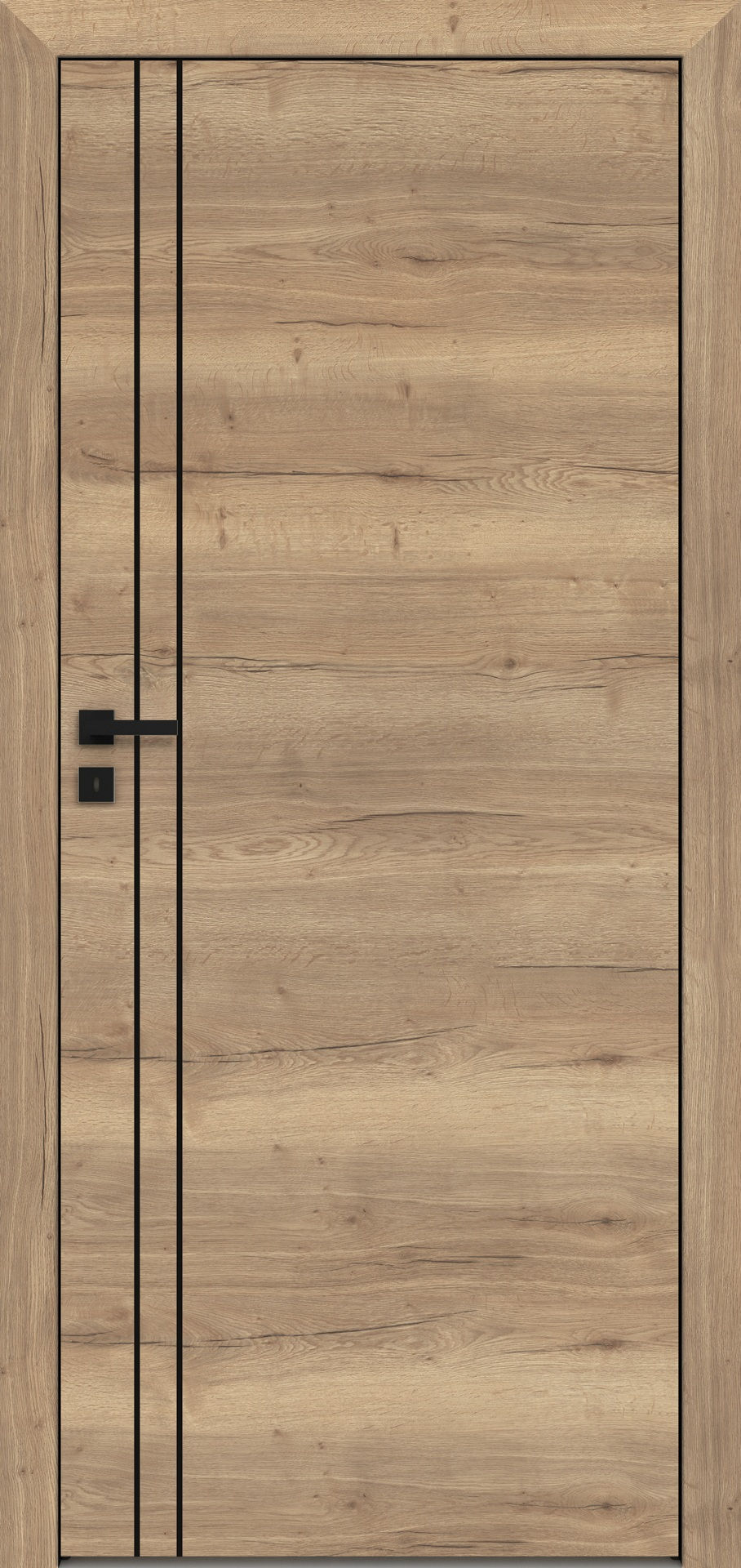 Dre Drzwi Wewnętrzne Pełne Nova - Synchro 70 Laminat Dąb Halifax Naturalny