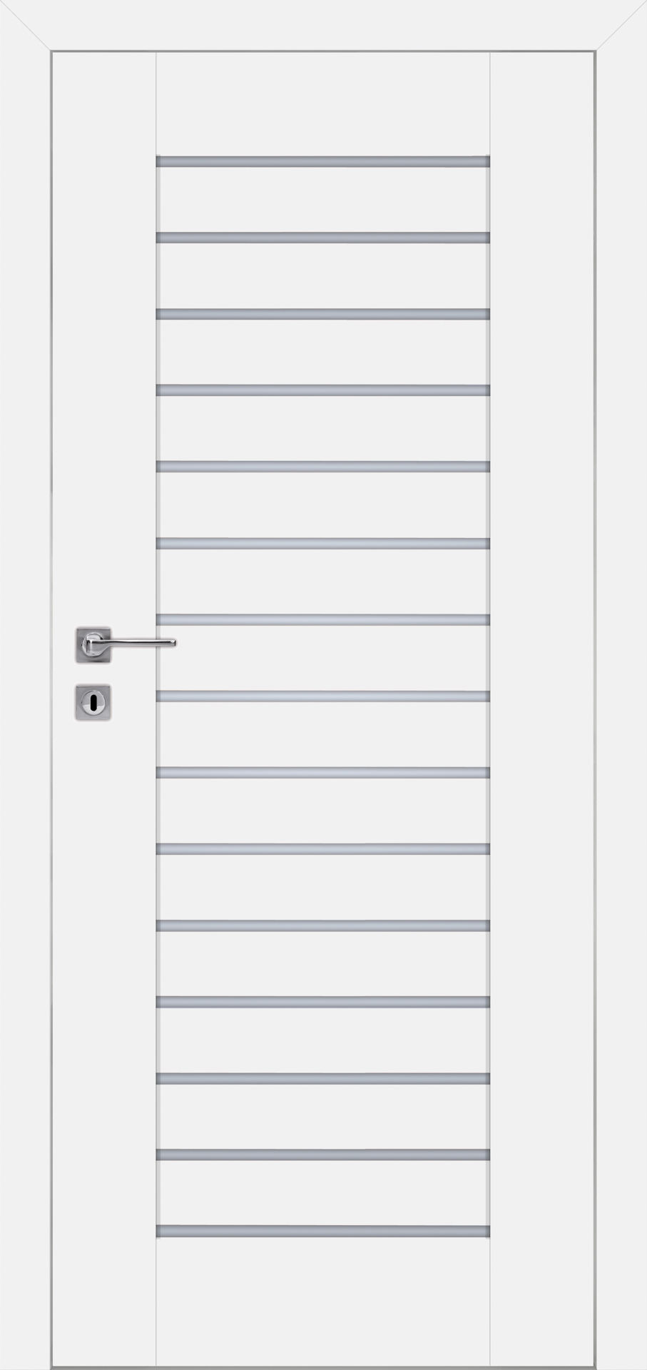 Dre Drzwi Wewnętrzne Z Szybą Piano 0 Okleina Biała Mat