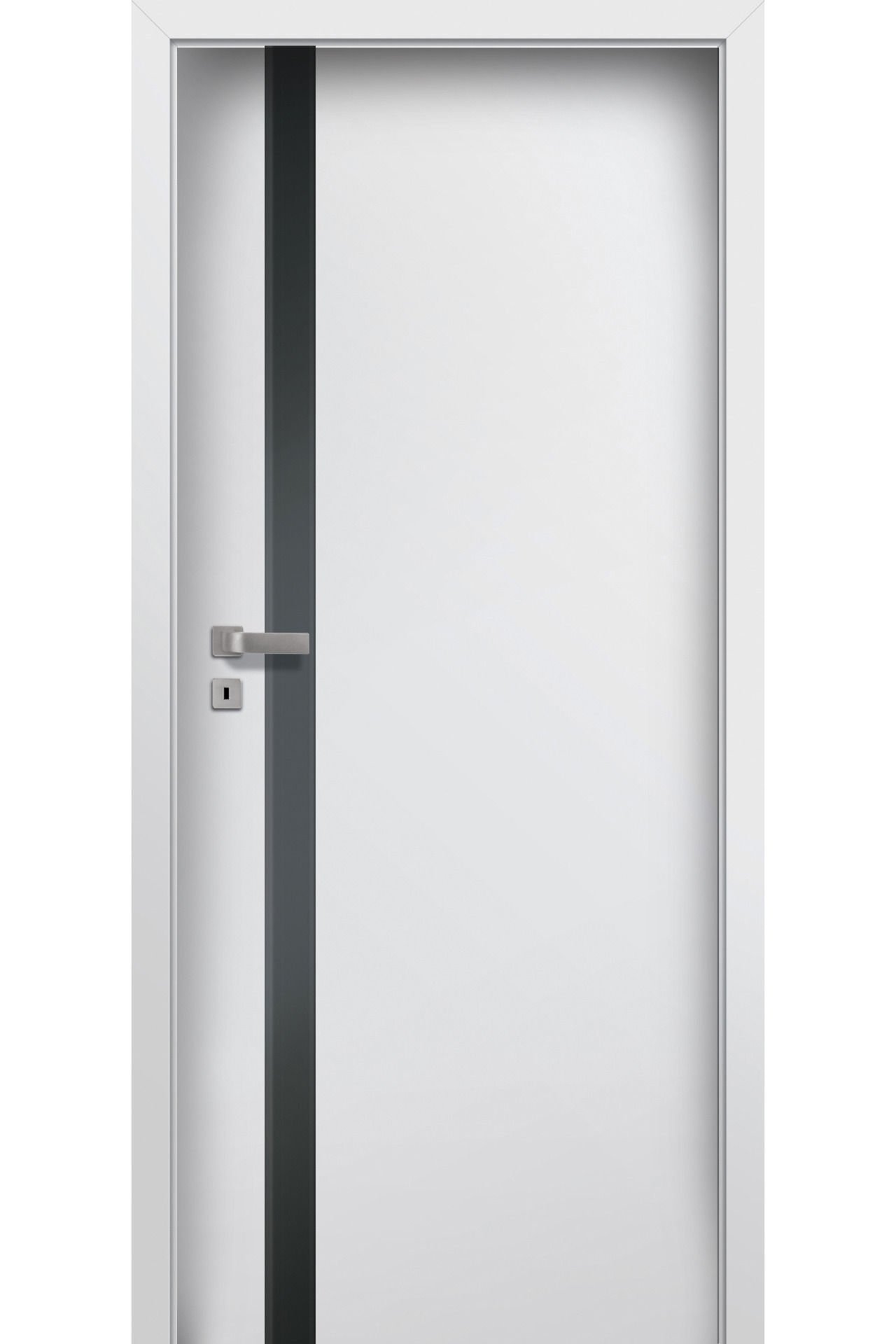 Pol-Skone Dzwi Wewnętrzne Z Szybą Estato A01 9010 Mat