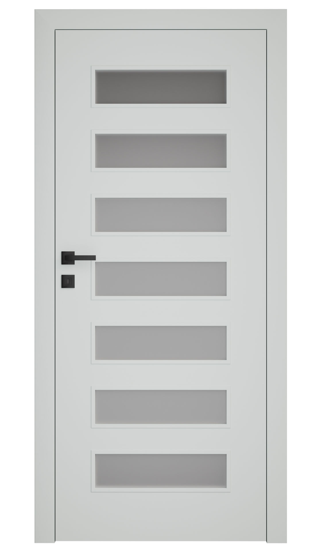 Dre Drzwi Wewnętrzne Z Szybą Plus 30 Okleina Jasna Szara Mat