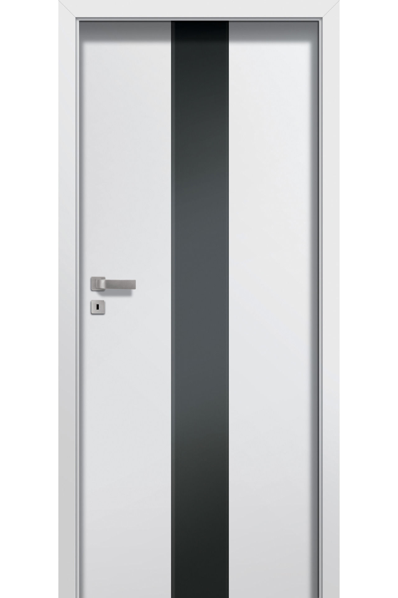 Pol-Skone Dzwi Wewnętrzne Z Szybą Estato A02 9010 Mat