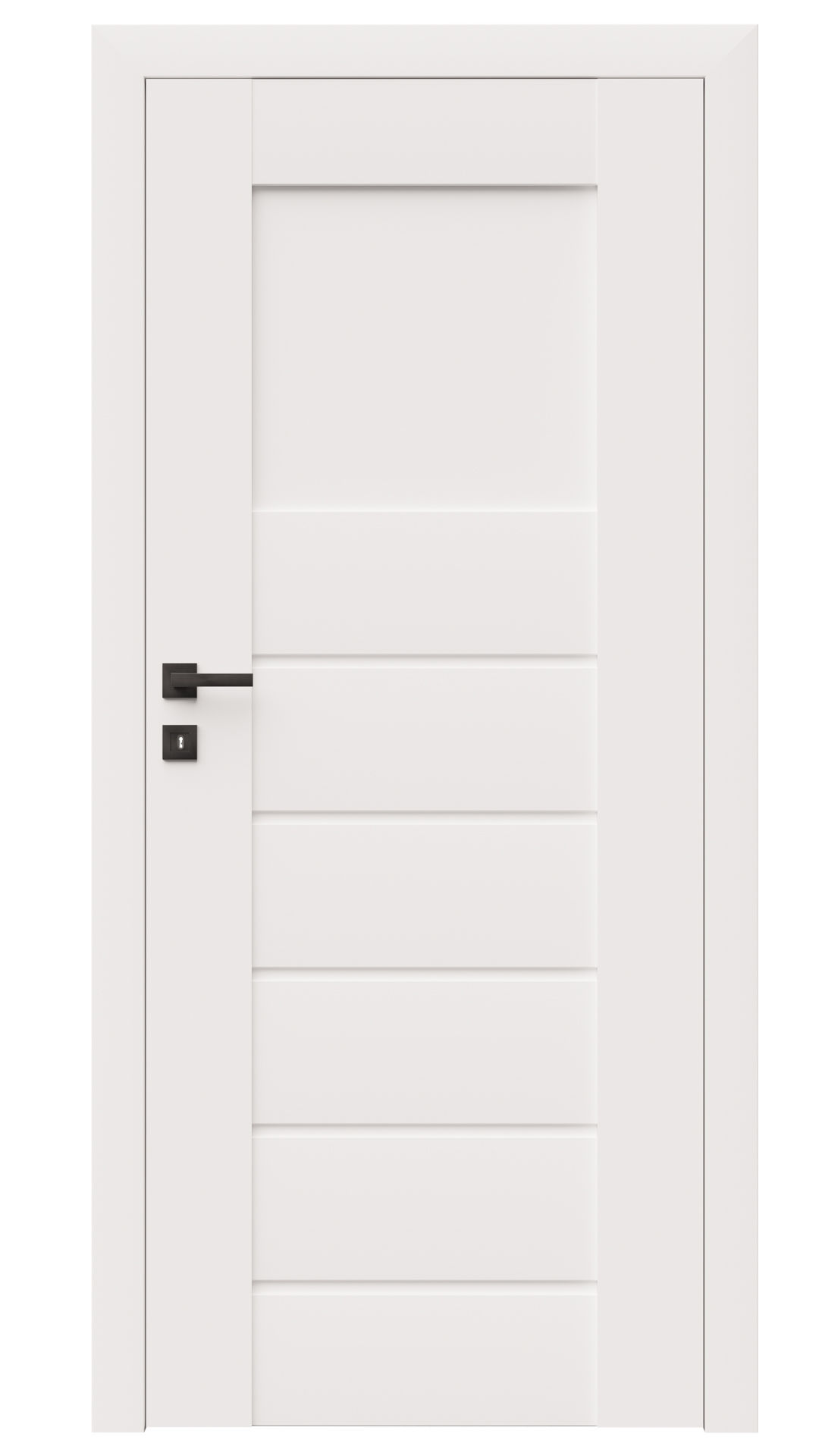 Dre Drzwi Wewnętrzne Z Szybą Premium 5 Okleina Biała Mat