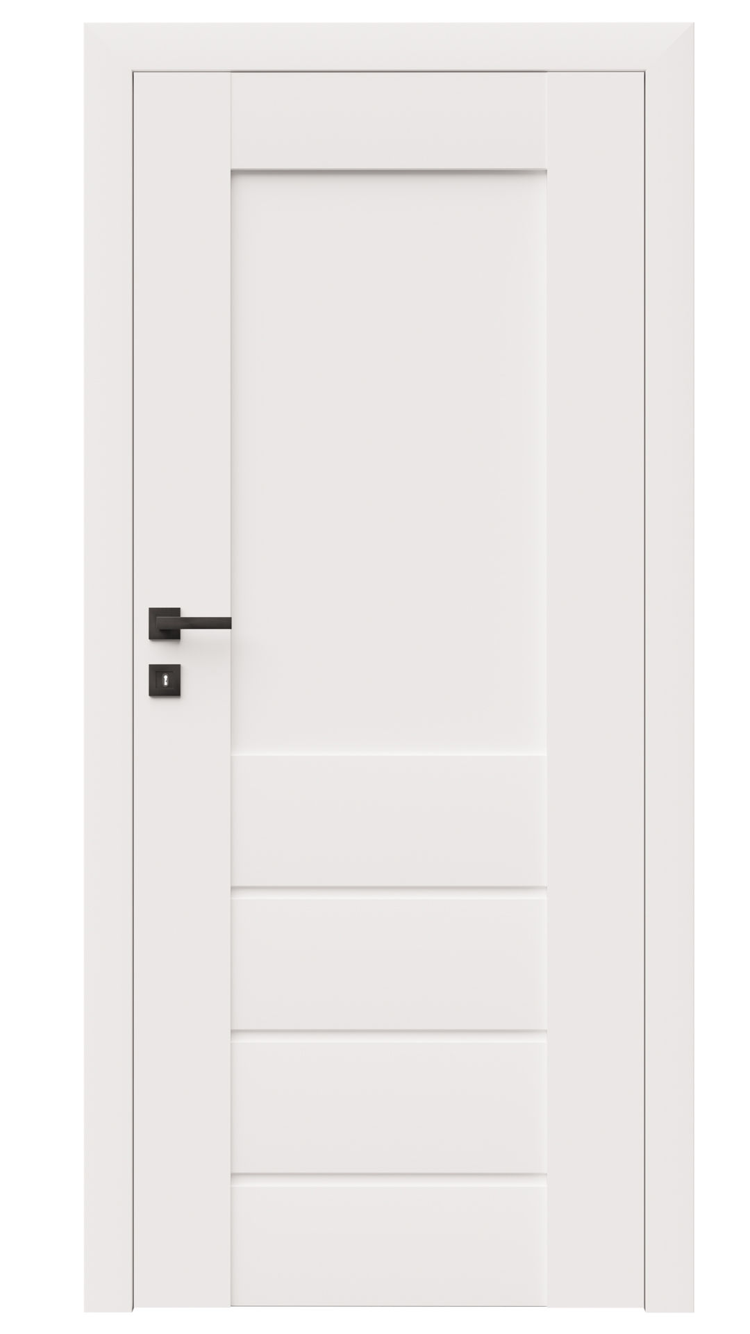 Dre Drzwi Wewnętrzne Z Szybą Premium 6 Okleina Biała Mat