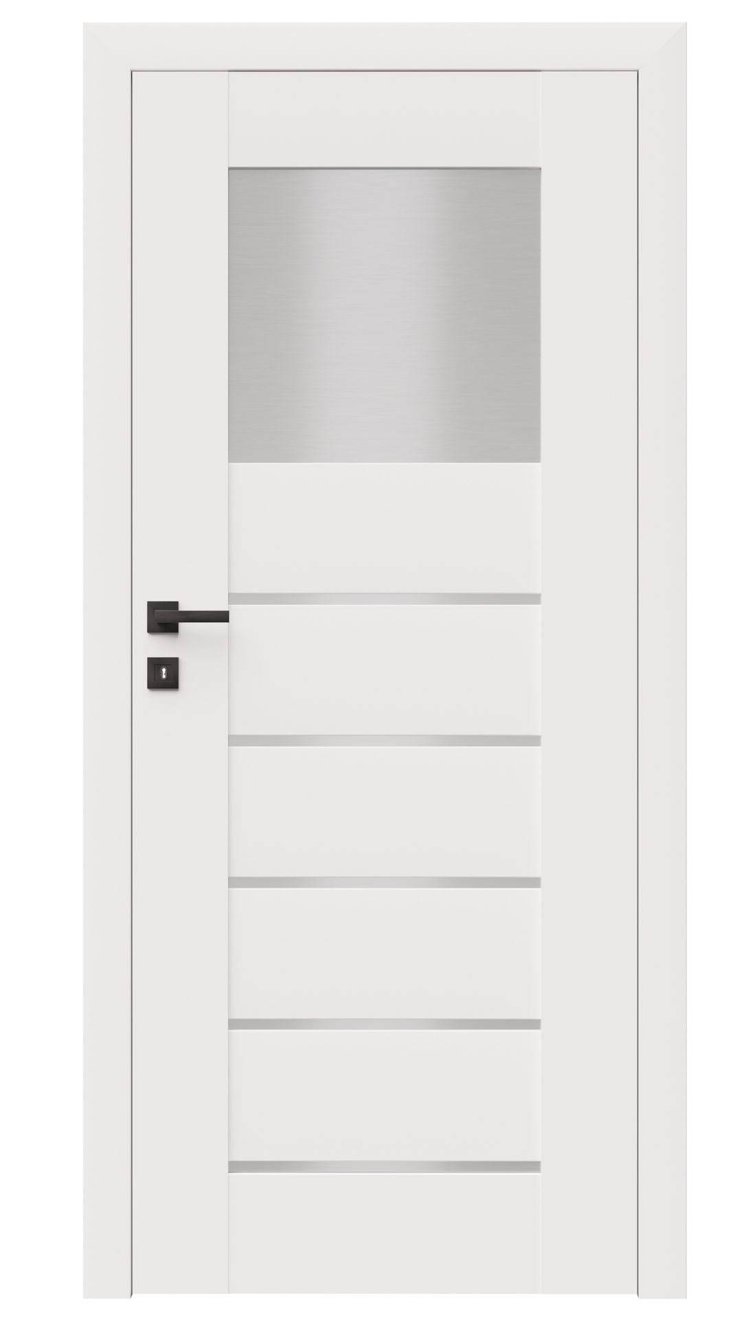 Dre Drzwi Wewnętrzne Z Szybą Premium 9 Okleina Biała Mat