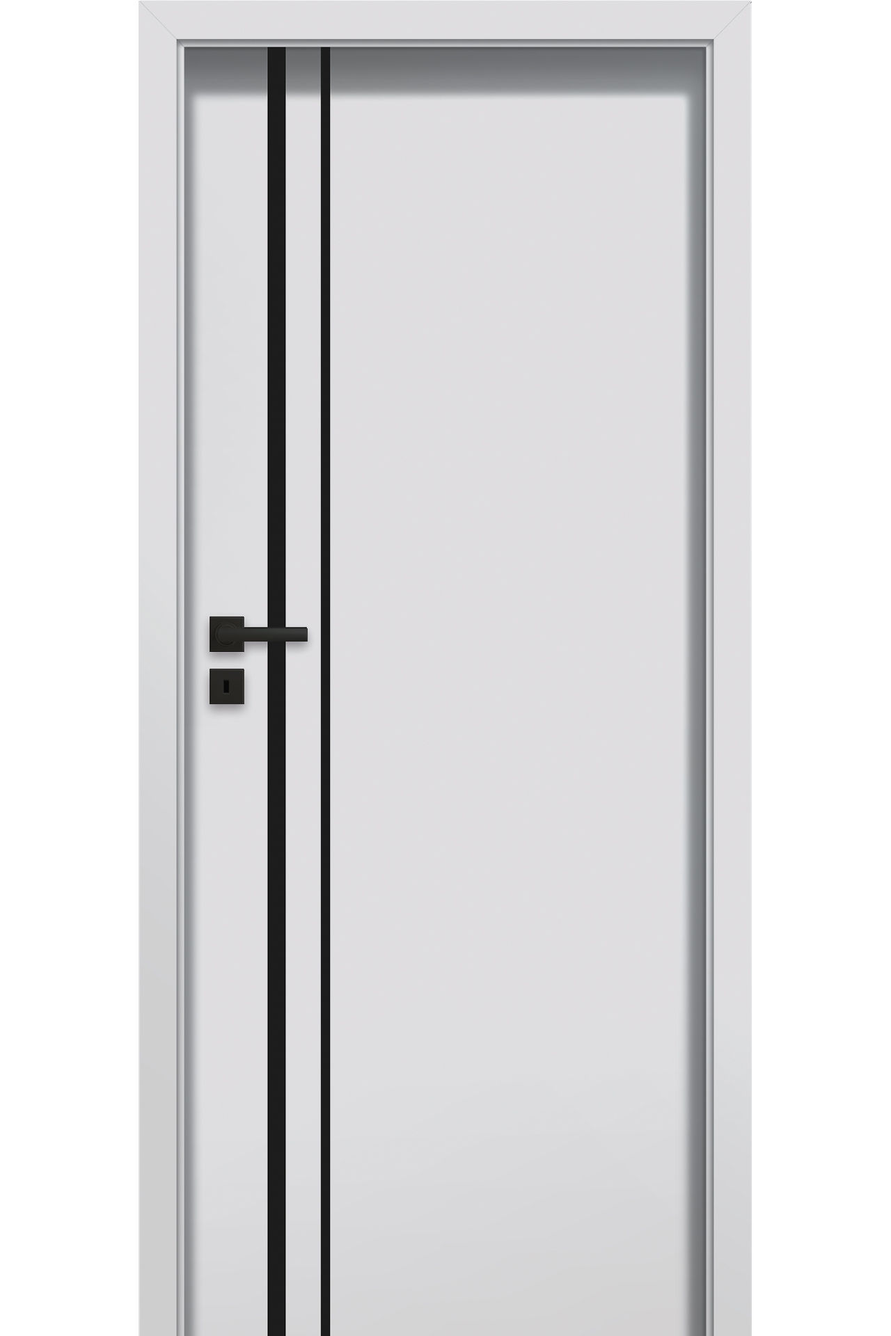 Pol-Skone Dzwi Wewnętrzne Pełne Tiara W09 Malowane Szary Mat