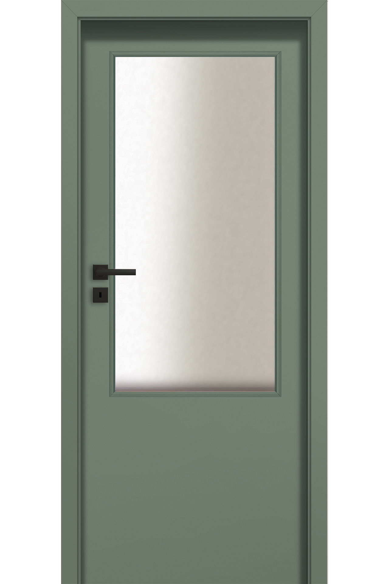 Pol-Skone Dzwi Wewnętrzne Z Szybą Haptic 03Sd 651 Verde