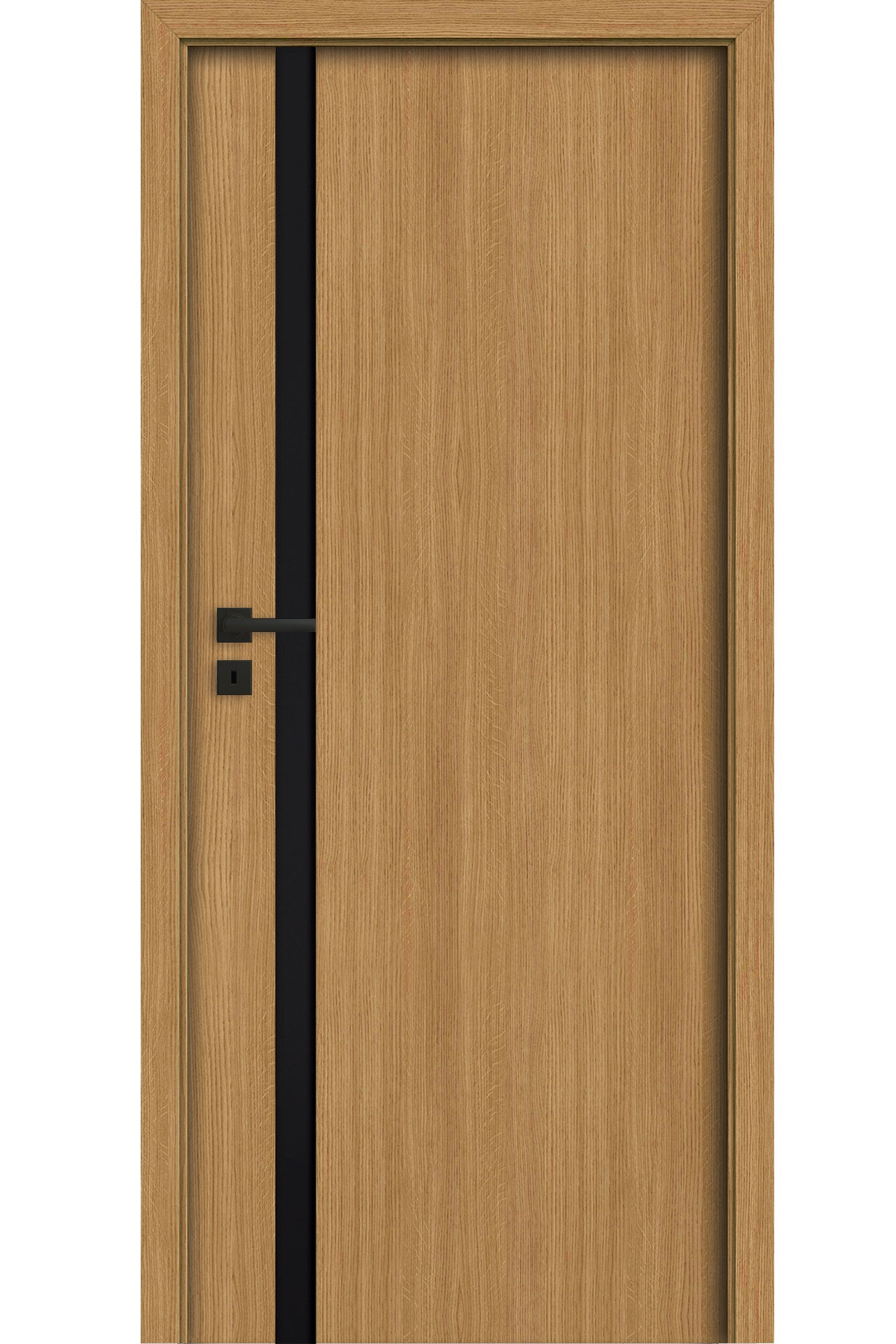 Pol-Skone Dzwi Wewnętrzne Z Szybą Impuls W14 Dąb Polski 276