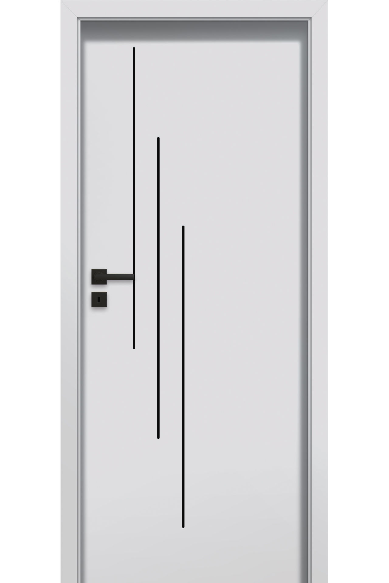 Pol-Skone Dzwi Wewnętrzne Pełne Sonata W4 Laminowane Szary