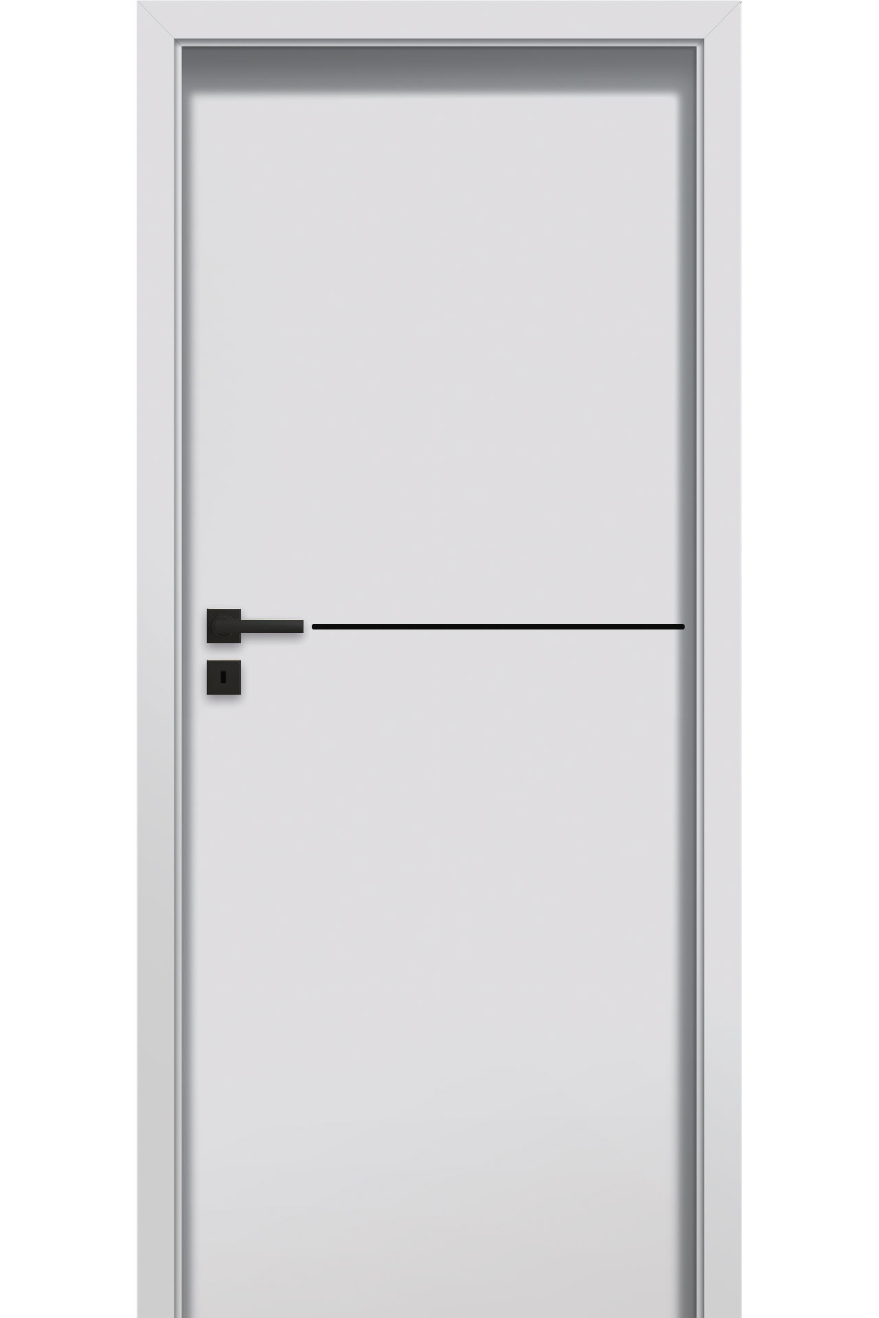 Pol-Skone Dzwi Wewnętrzne Pełne Sonata W7 Laminowane Szary