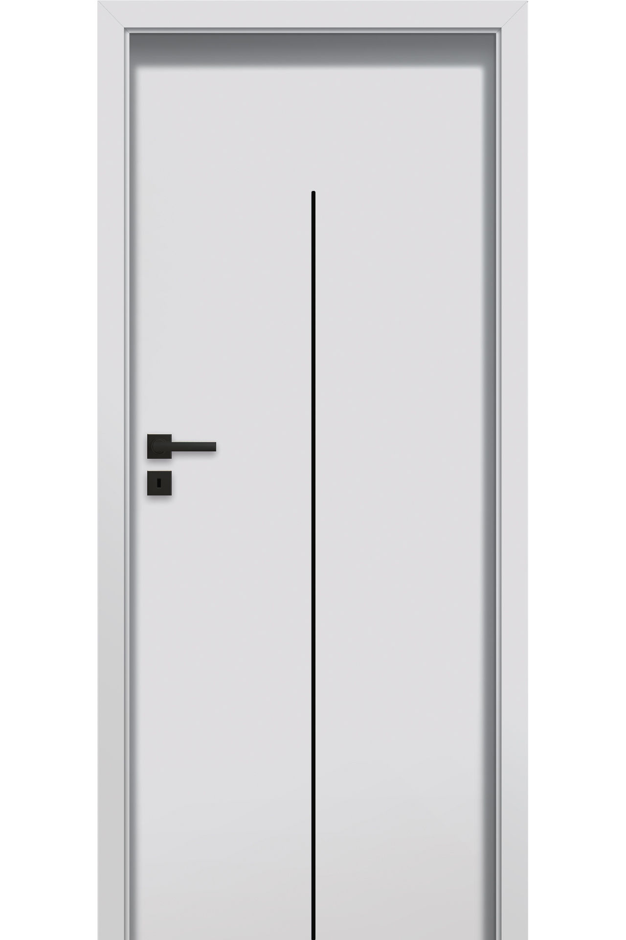 Pol-Skone Dzwi Wewnętrzne Pełne Sonata W8 Laminowane Szary