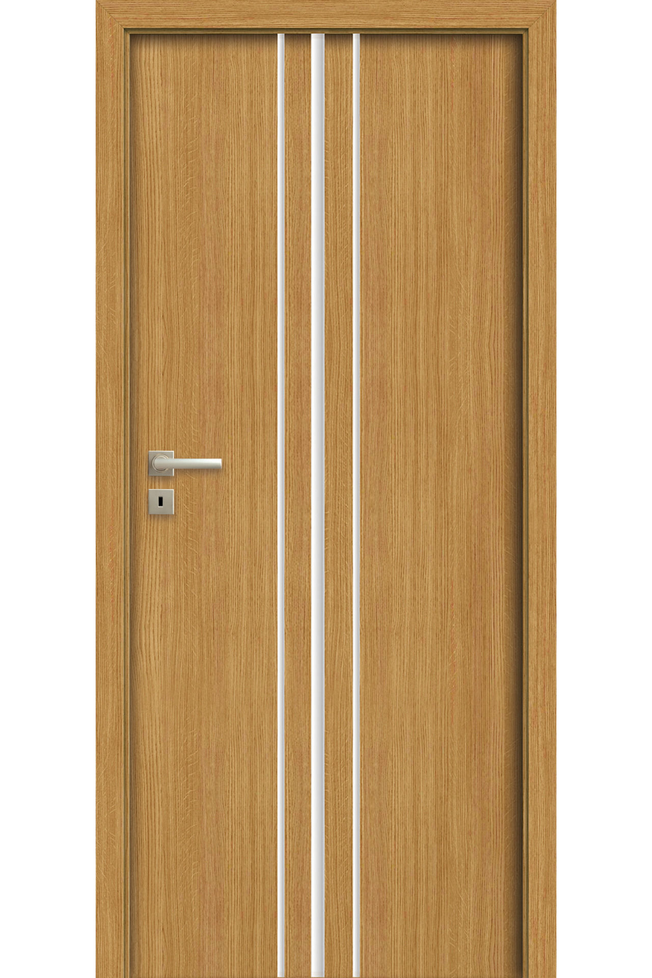 Pol-Skone Dzwi Wewnętrzne Pełne Sonata W11 Laminowane Dąb Polski