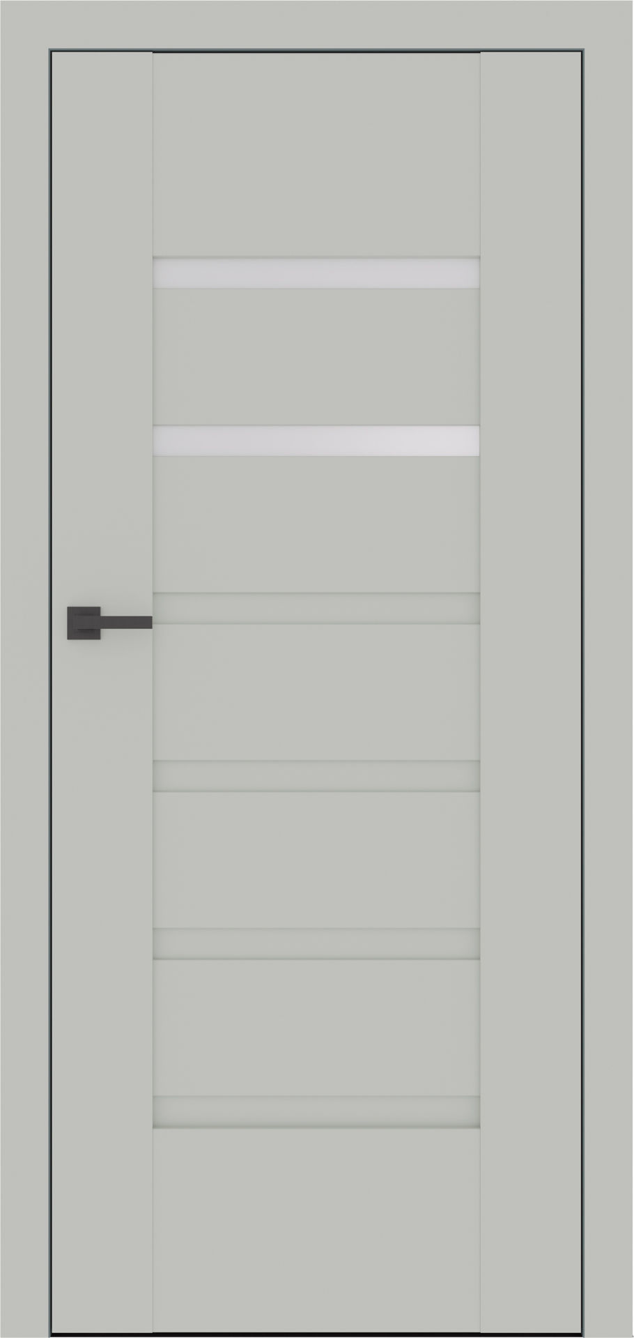 Dre Drzwi Wewnętrzne Z Szybą Reva 7 Okleina Jasna Szara Mat